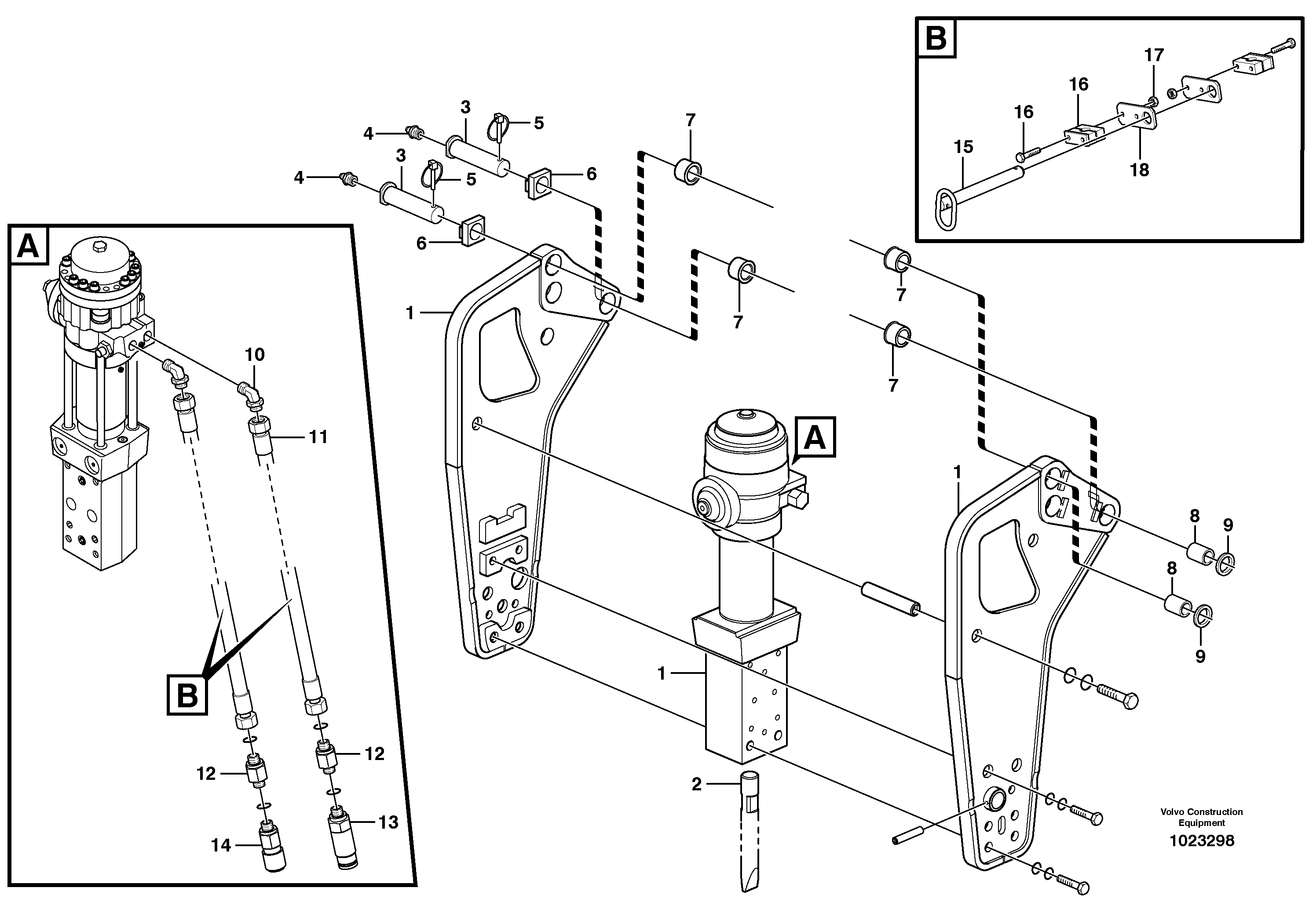 Bearing Spindle VOE11885264 VOLVO