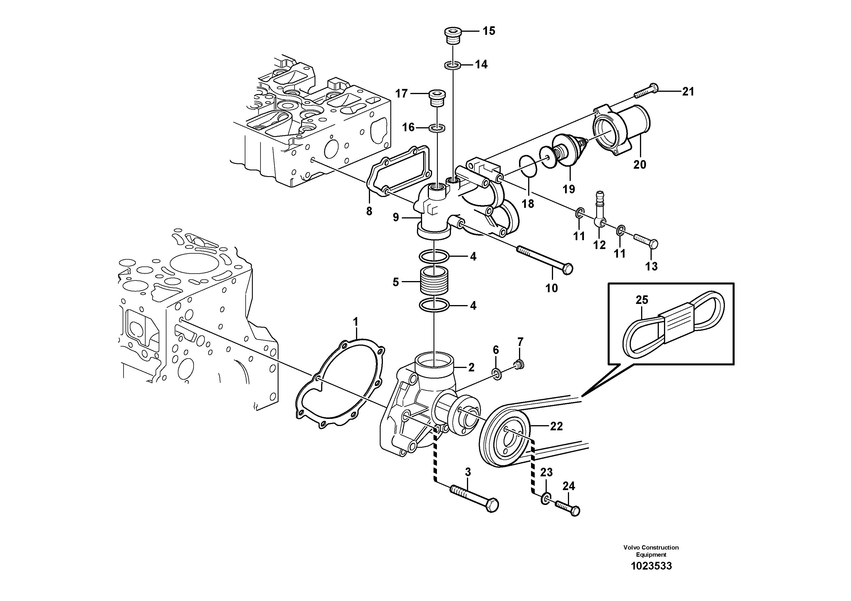 Hexagon screw RM/VOE20937553 VOLVO