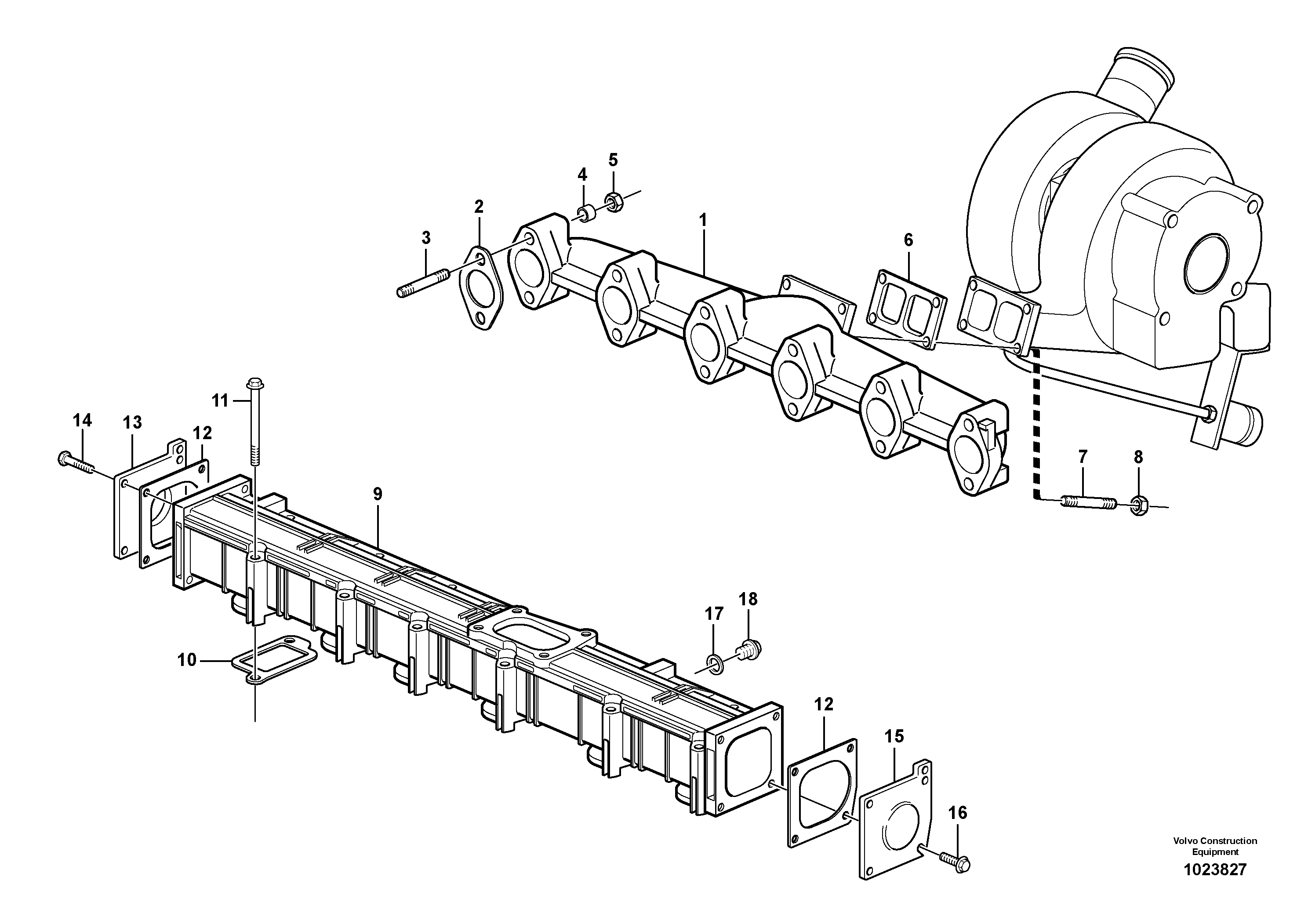 Charge Air Pipe VOE20859651 VOLVO