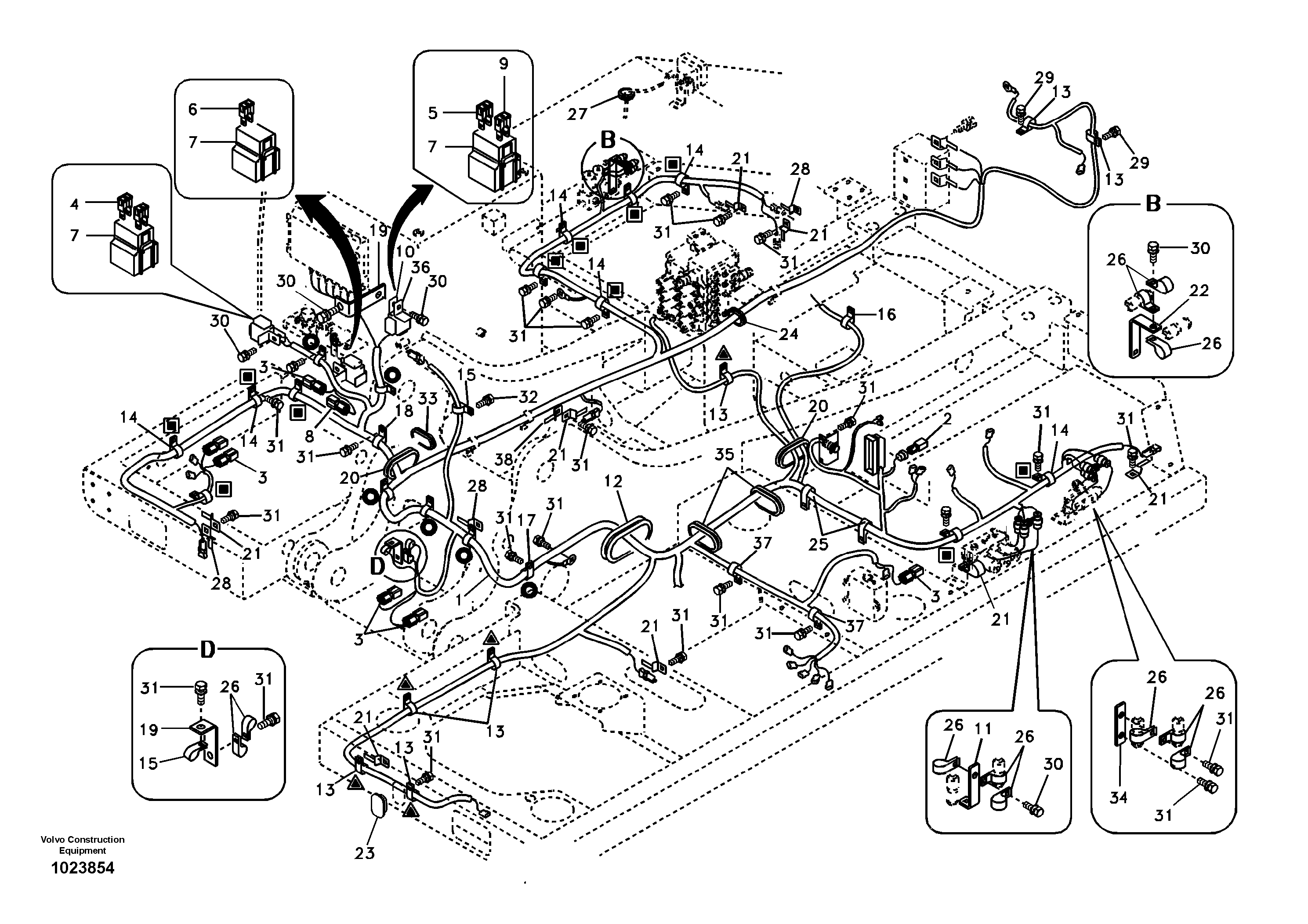 Cable harness RM/VOE14614994 VOLVO