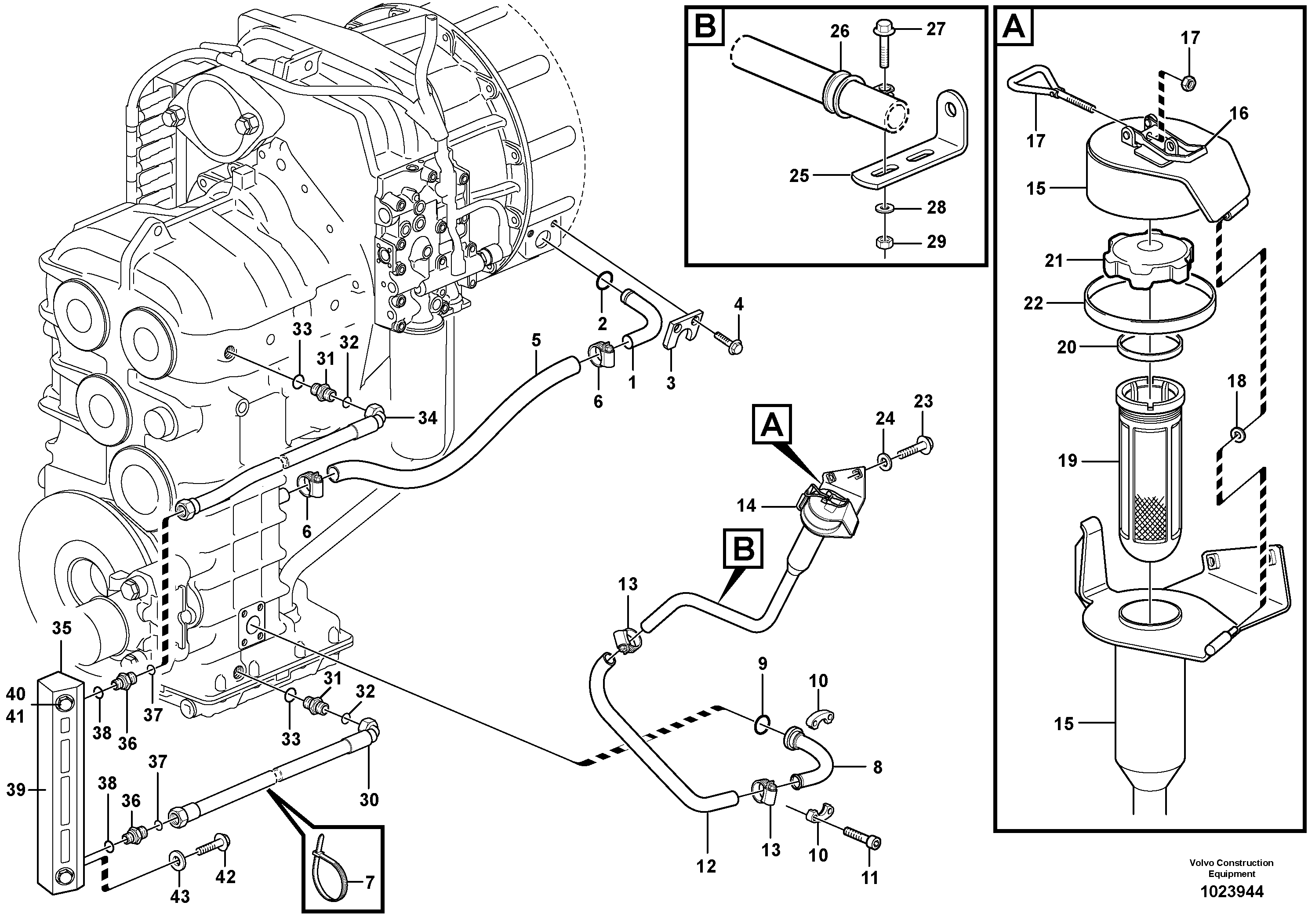 Test Hose VOE11445159 VOLVO