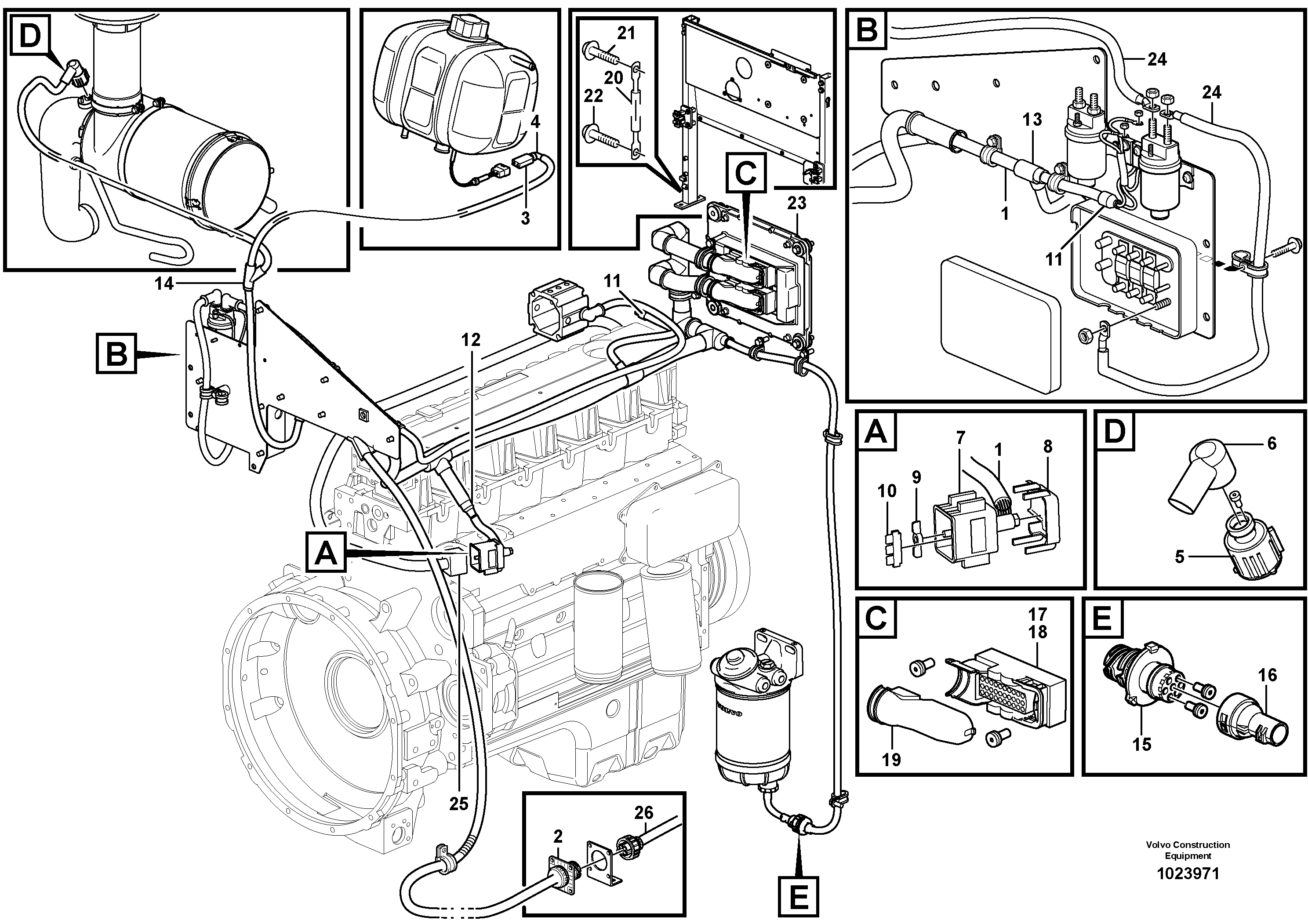 Rubber cushion VOE11171191 VOLVO
