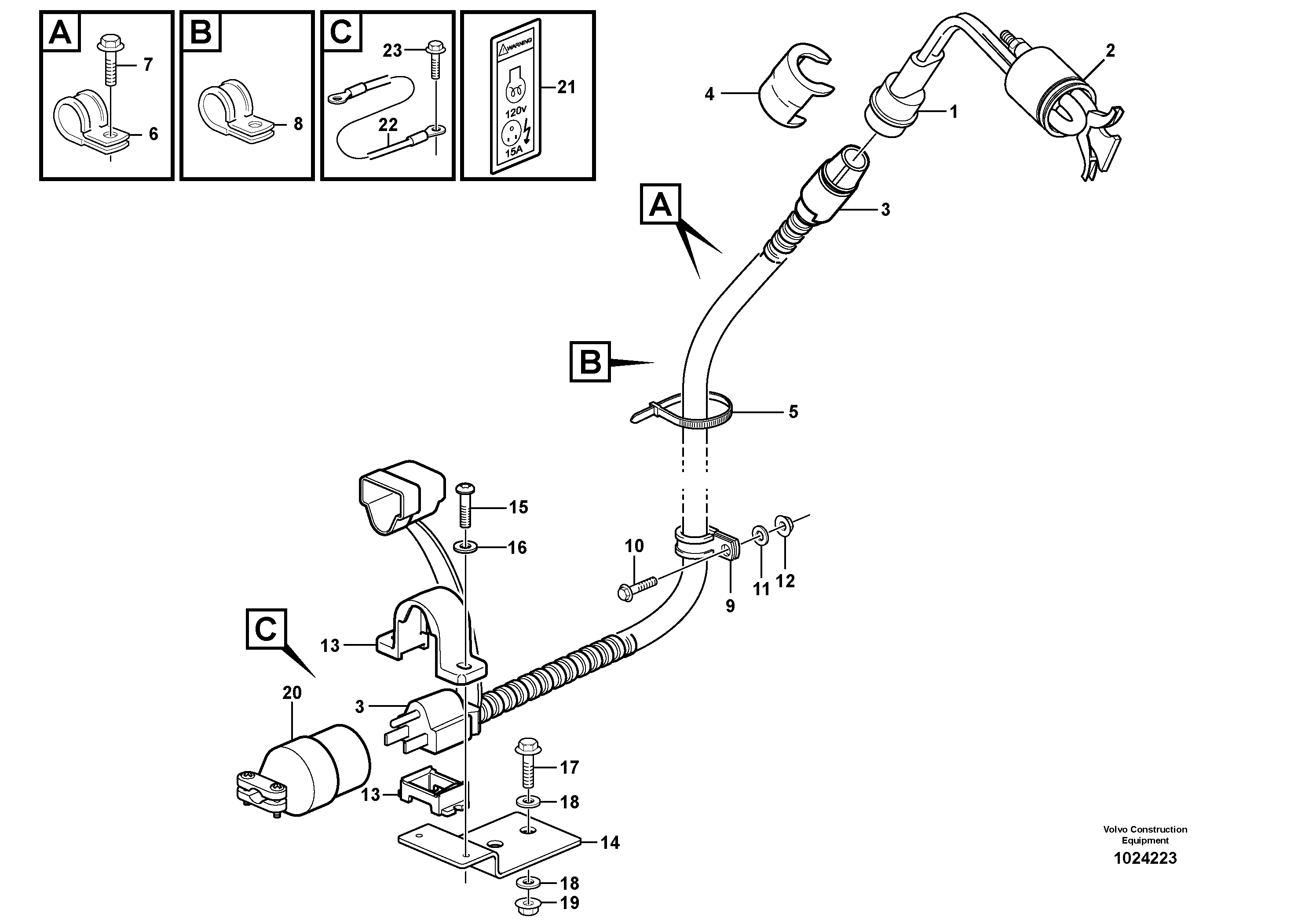 Radio Support VOE11171512 VOLVO