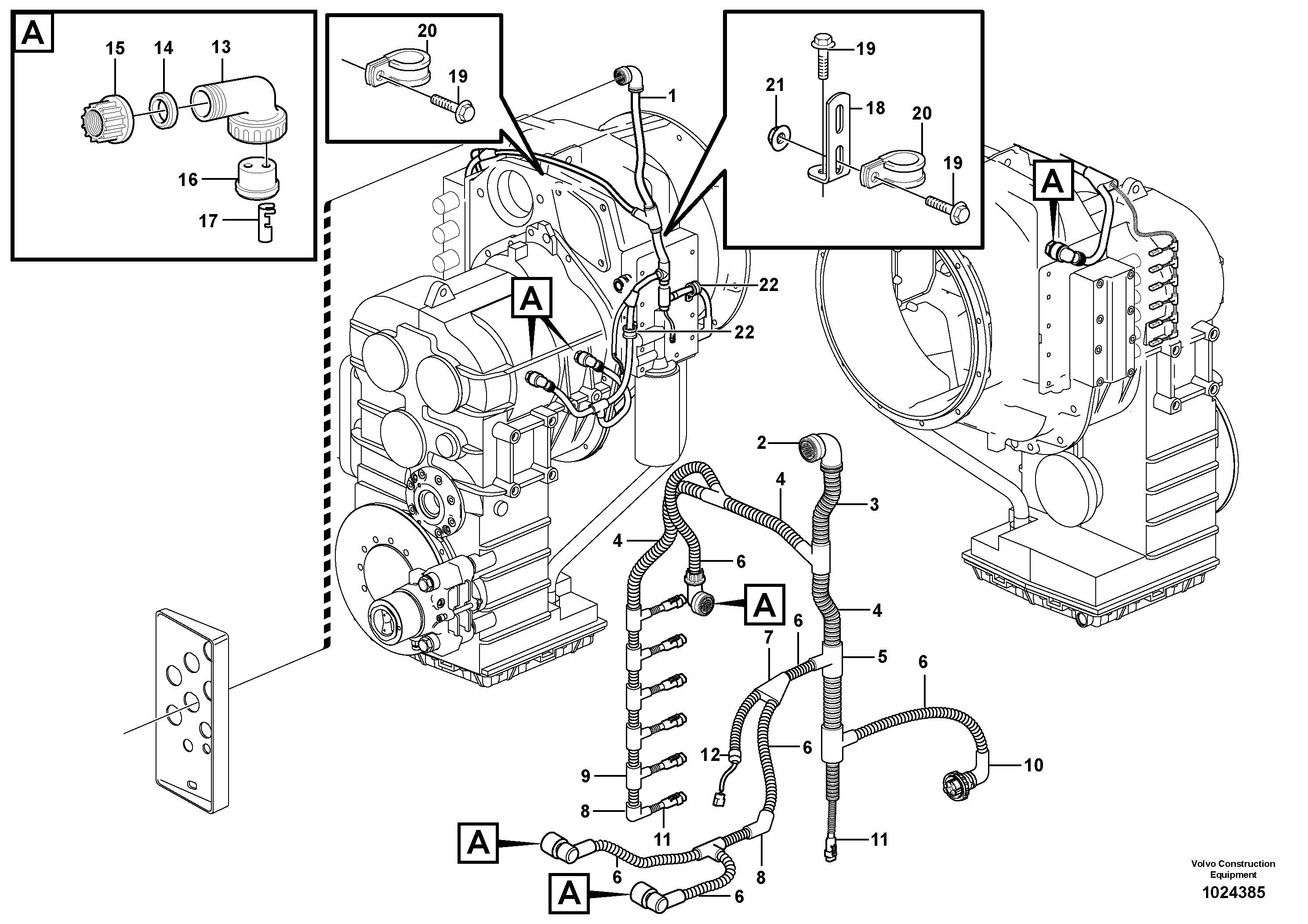 Rubber cushion VOE11419256 VOLVO
