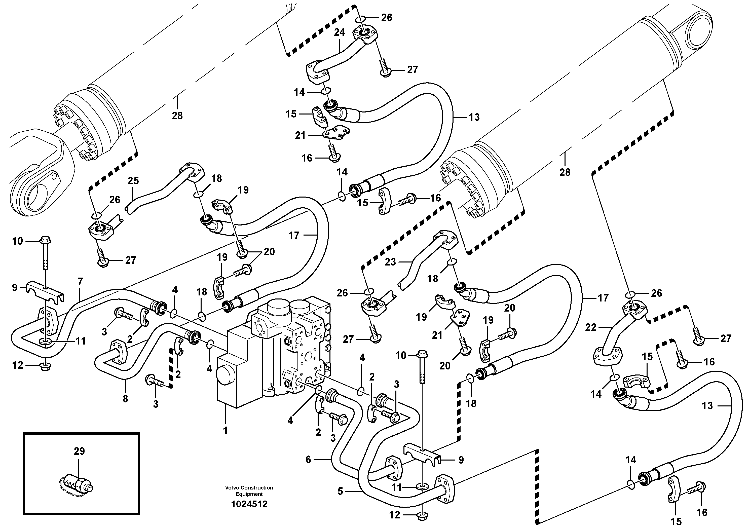 Control sleeve VOE15037302 VOLVO