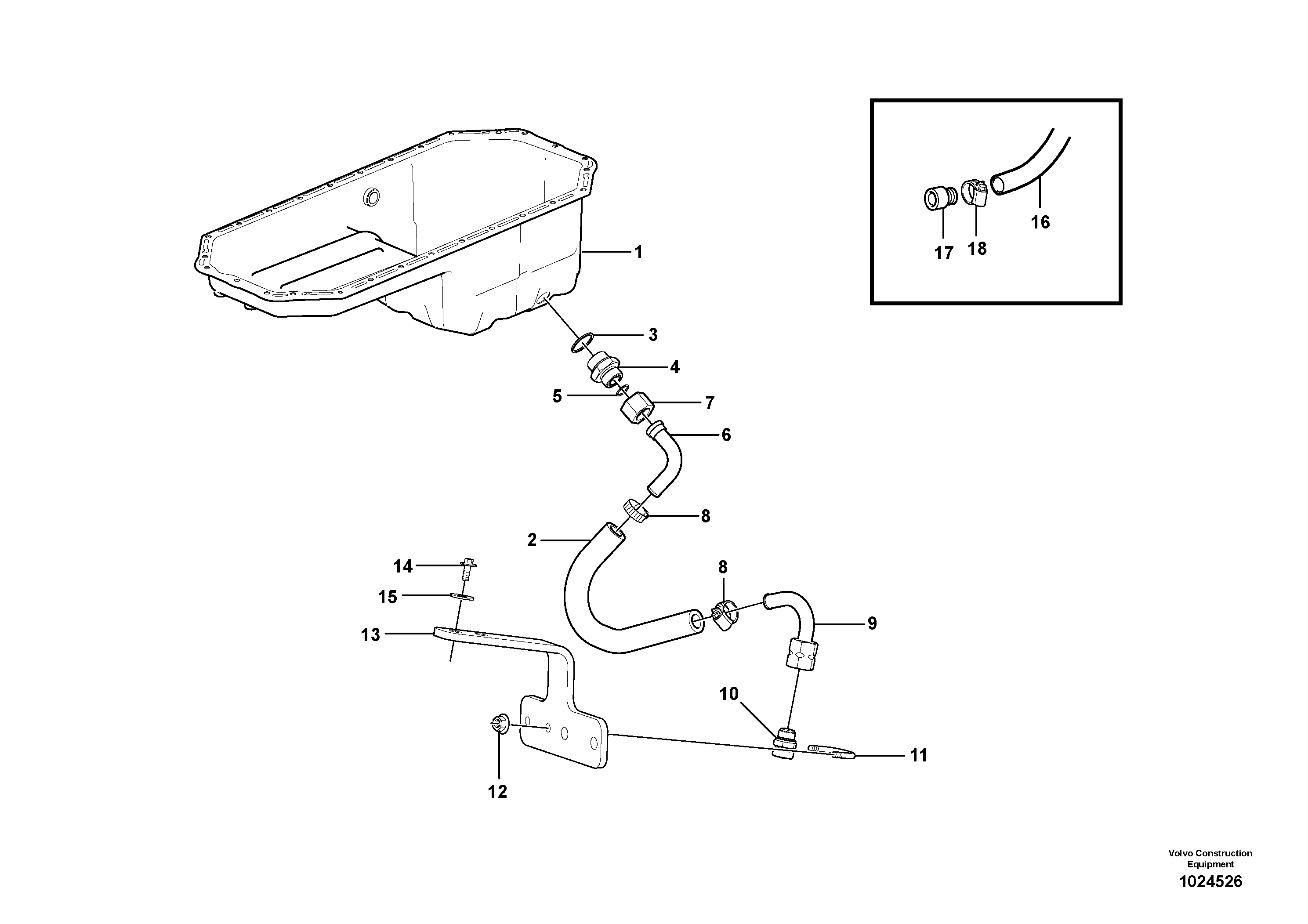Rubber sleeve VOE16053299 VOLVO