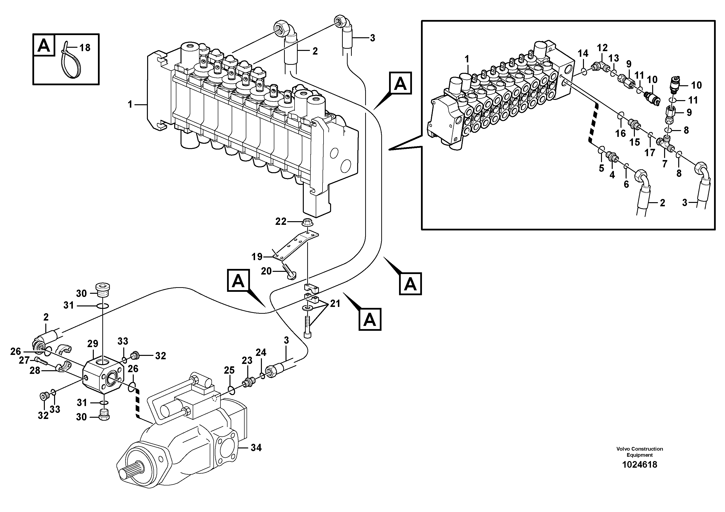 Bracket VOE11888587 VOLVO
