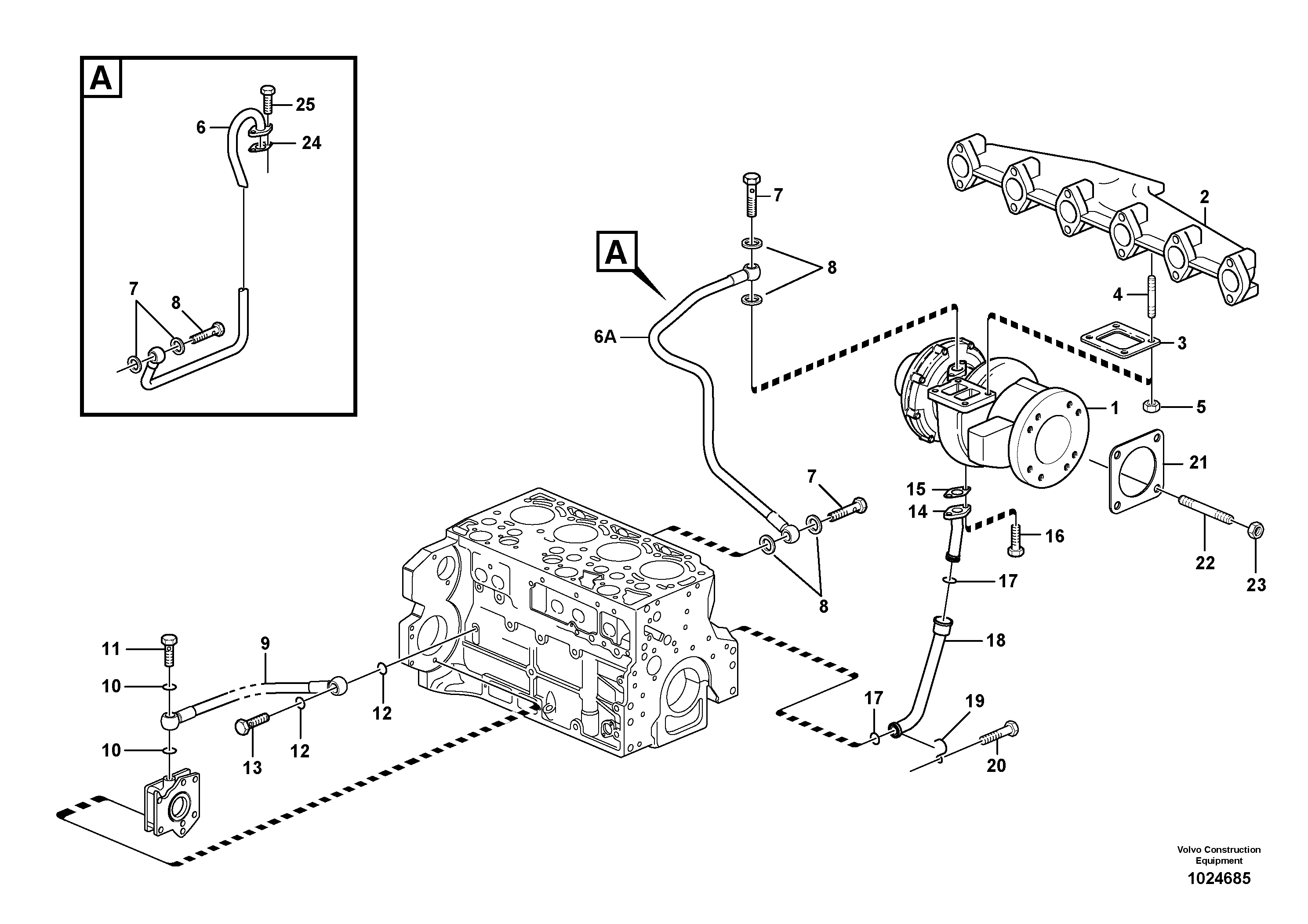Oil Line VOE20547364 VOLVO