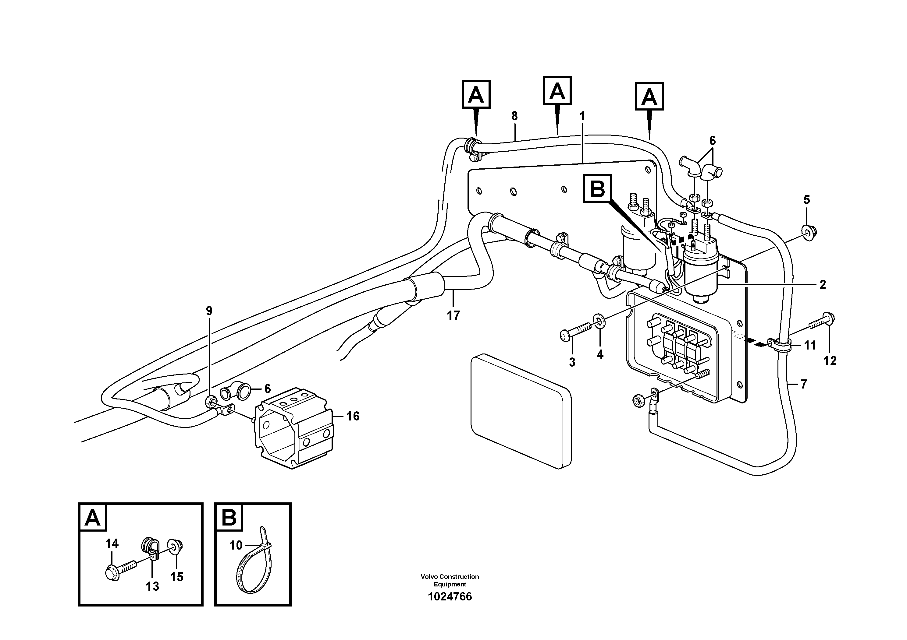 Radio Support VOE11171776 VOLVO