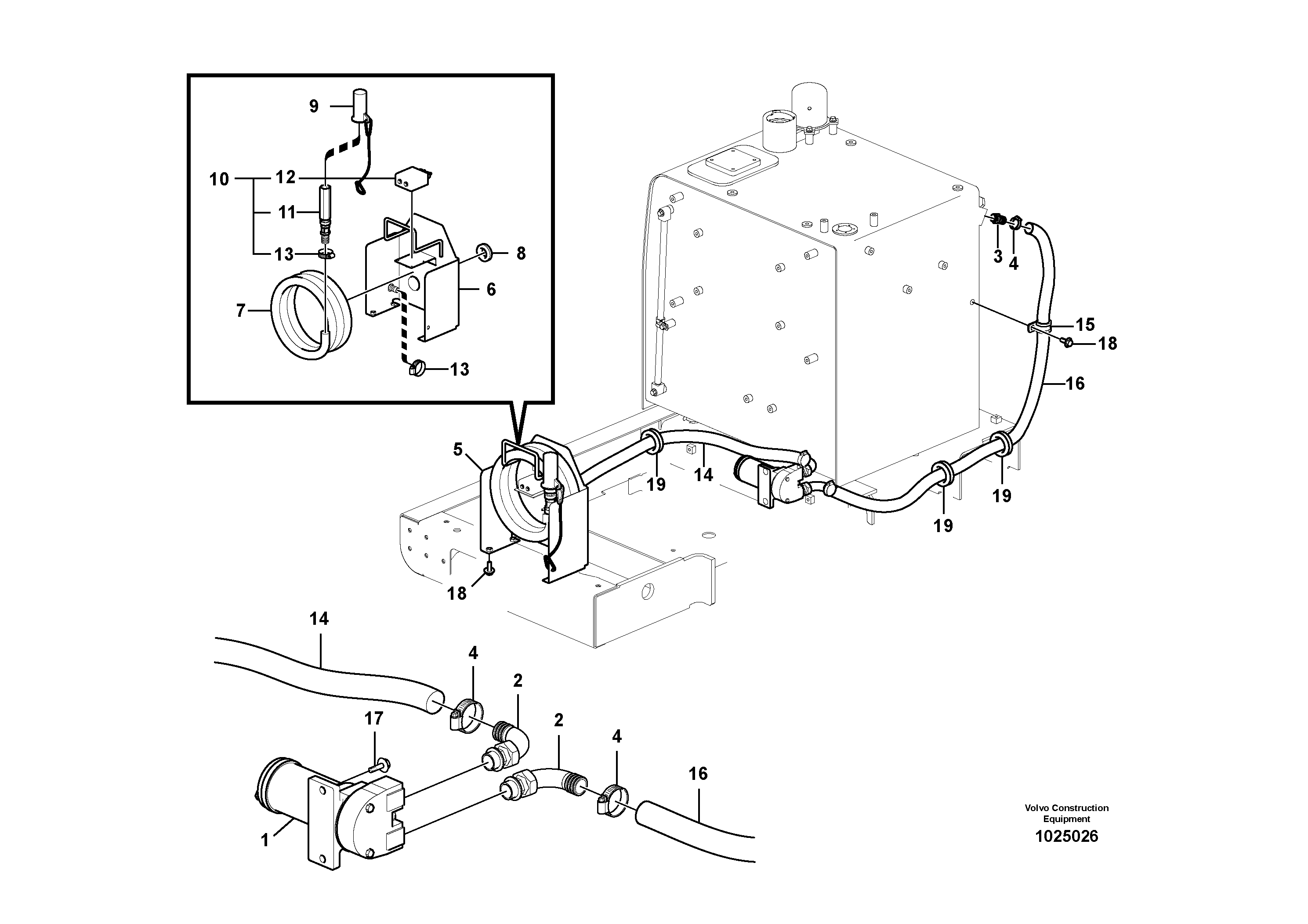 Hose VOE14536928 VOLVO