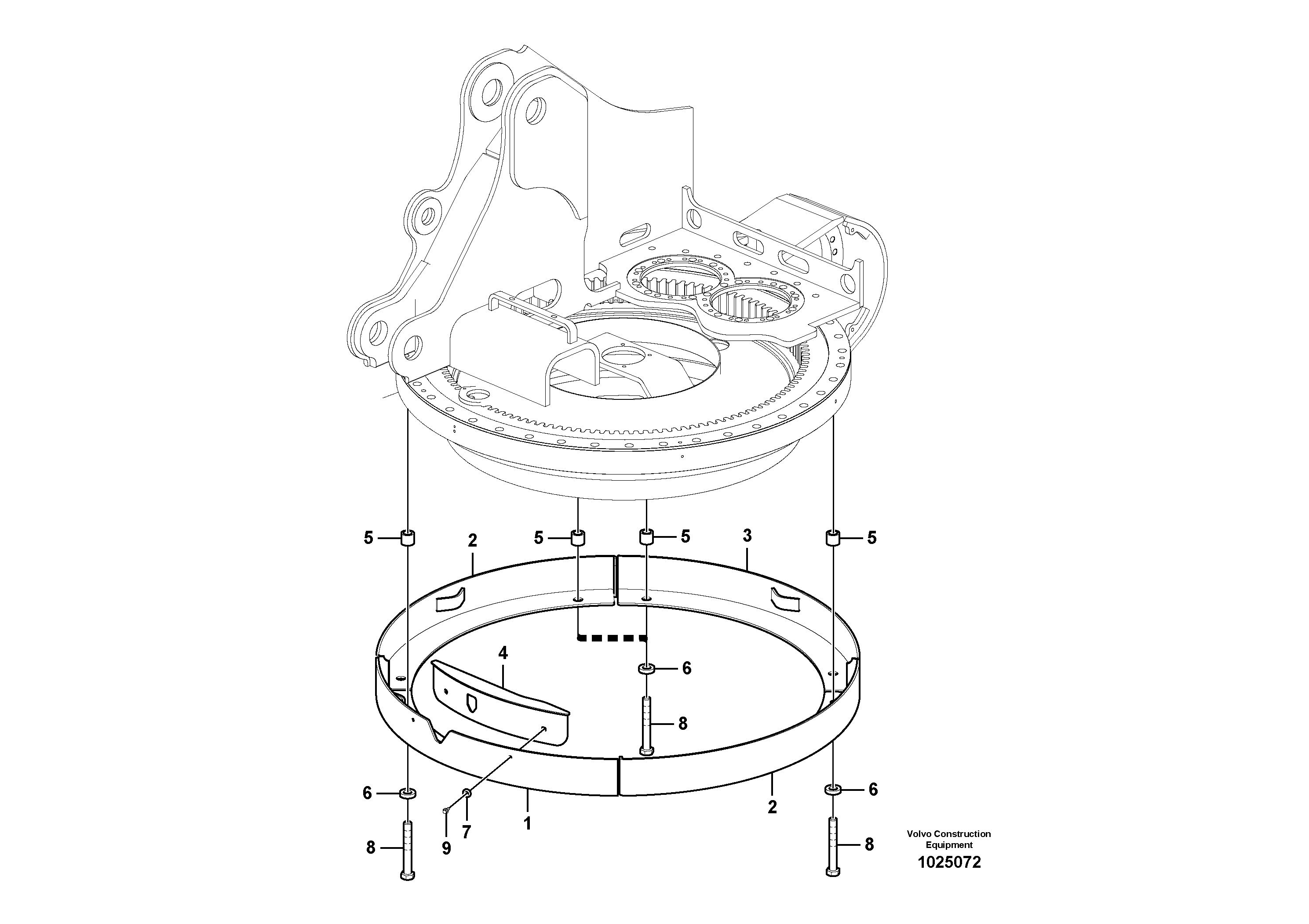 Mounting rail VOE993019 VOLVO