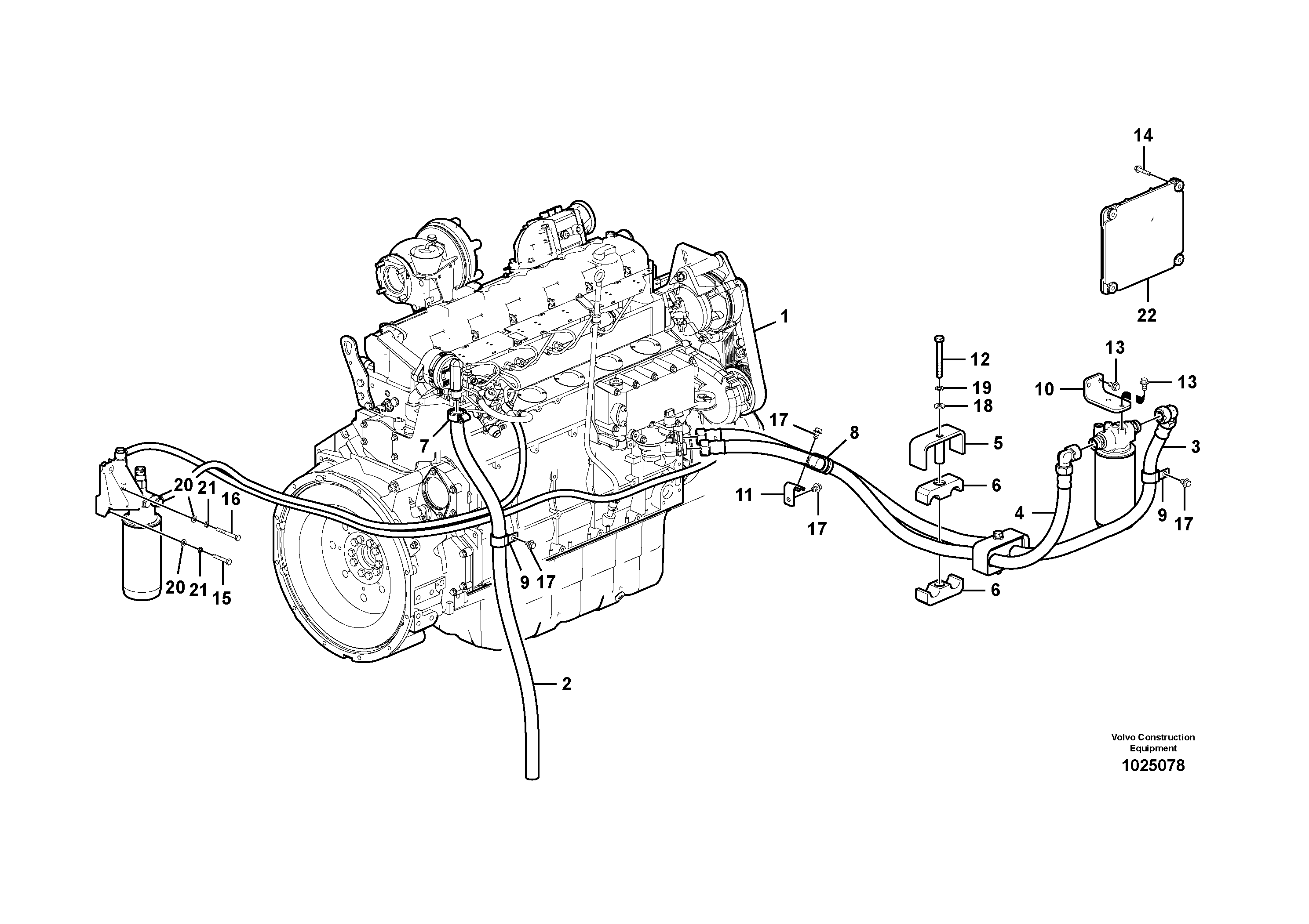Seat frame VOE14536941 VOLVO