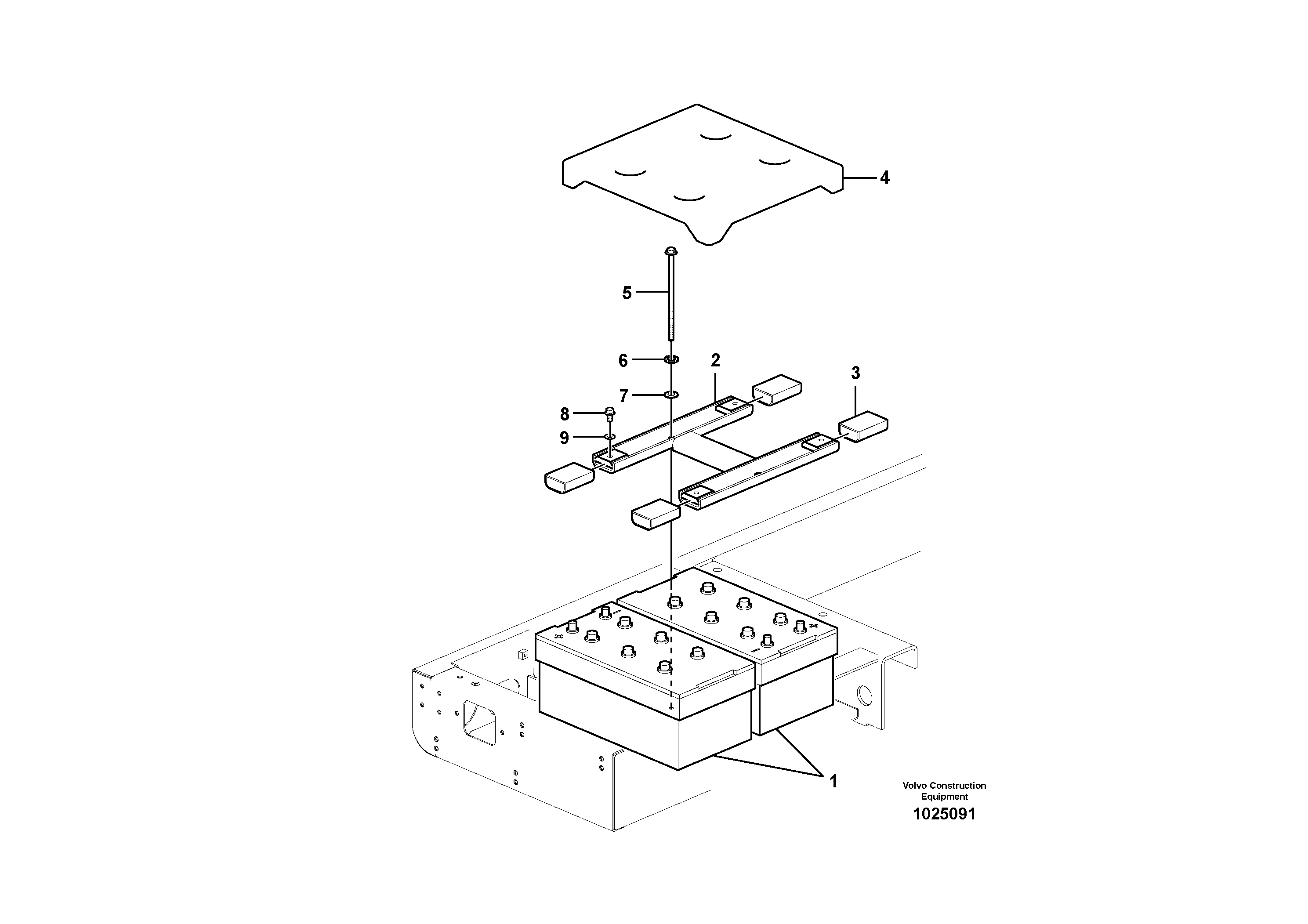 Seat frame VOE14661027 VOLVO