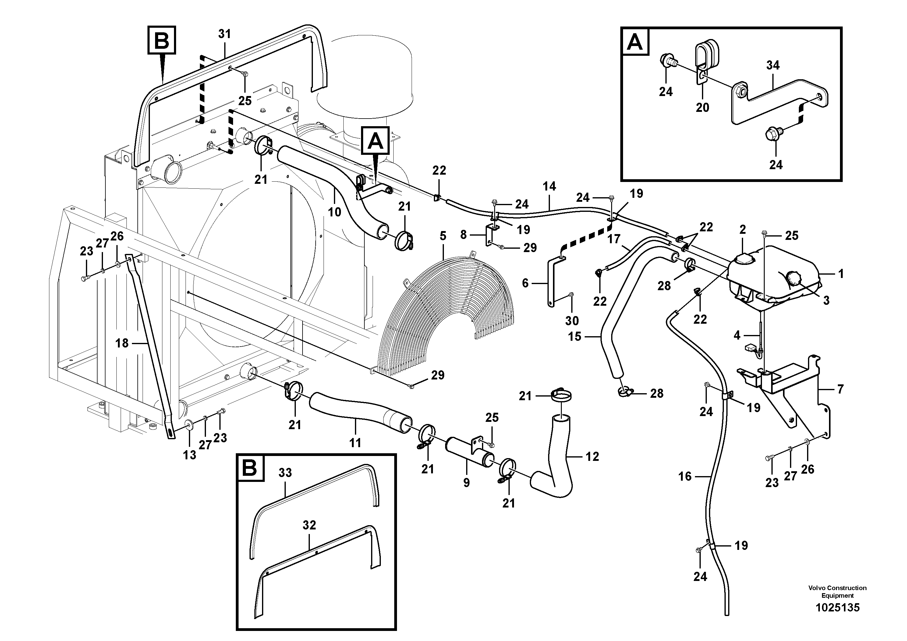 Seat frame RM/VOE14531313 VOLVO