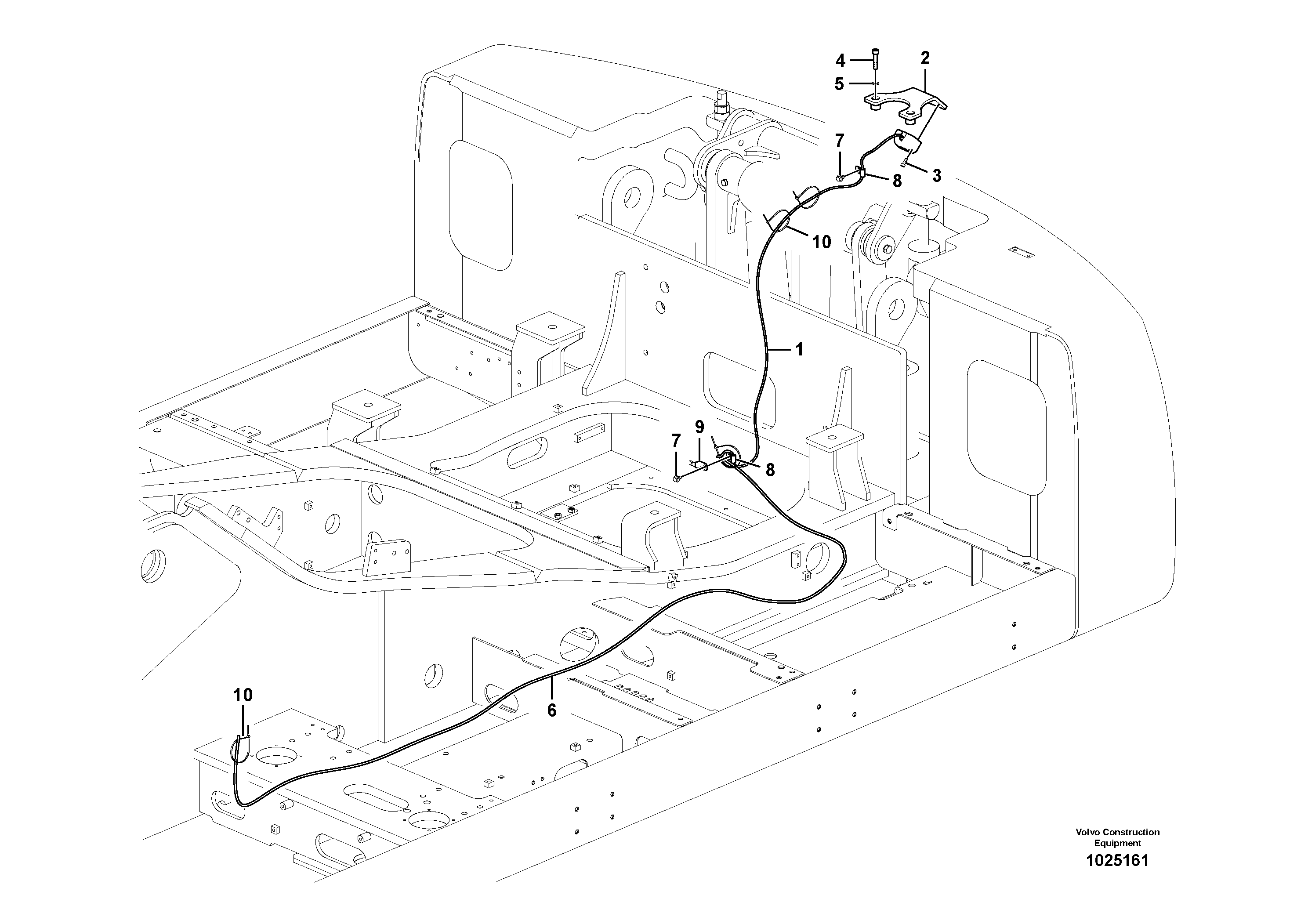 Seat frame VOE14554725 VOLVO