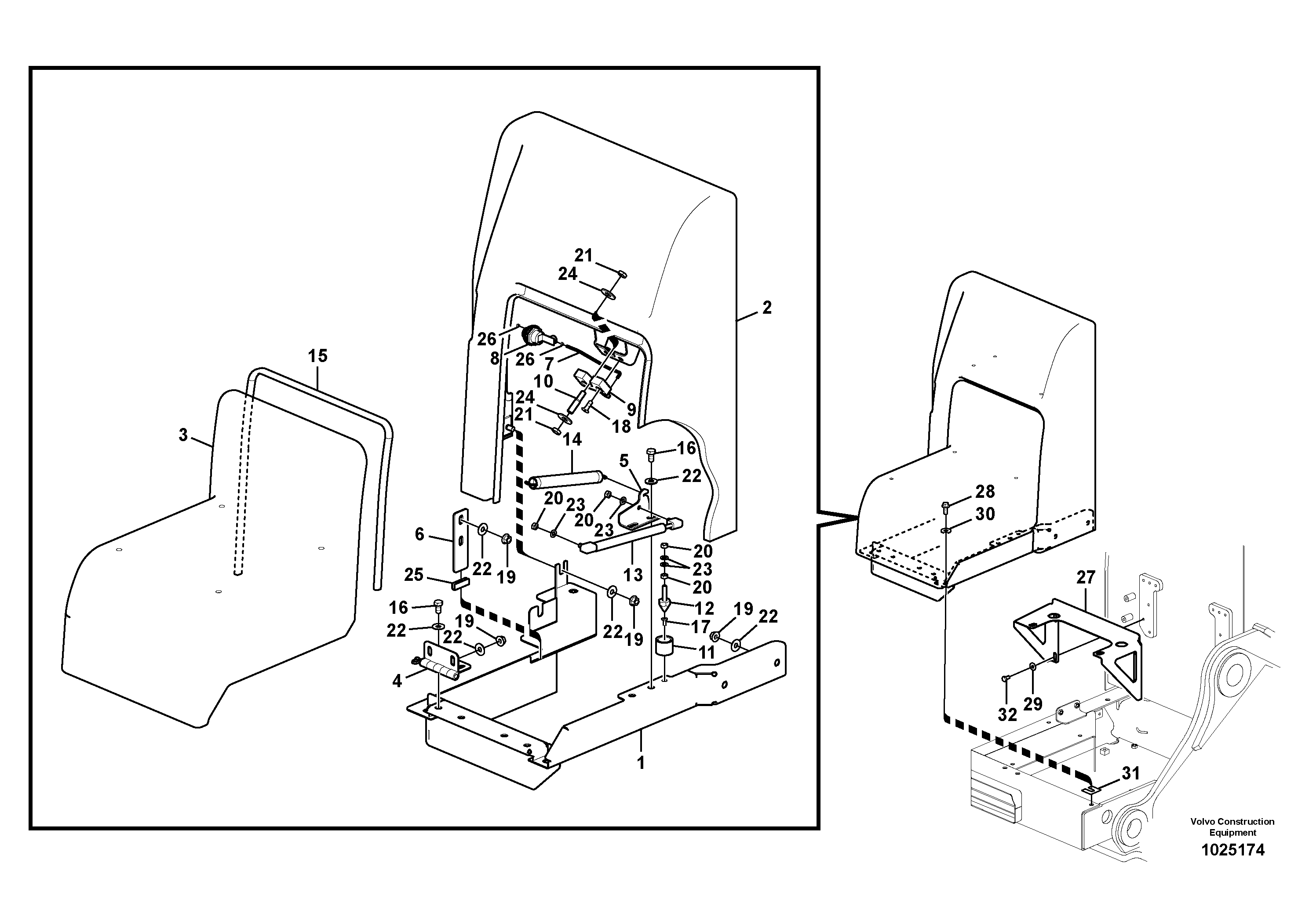 ... end position damp RM/VOE14385819 VOLVO