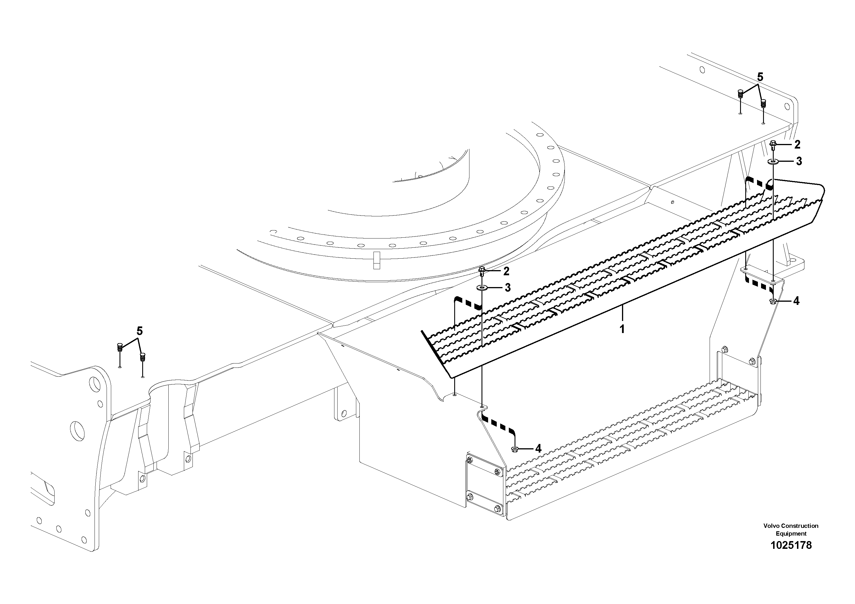 Pedal bracket R.h. VOE14388324 VOLVO