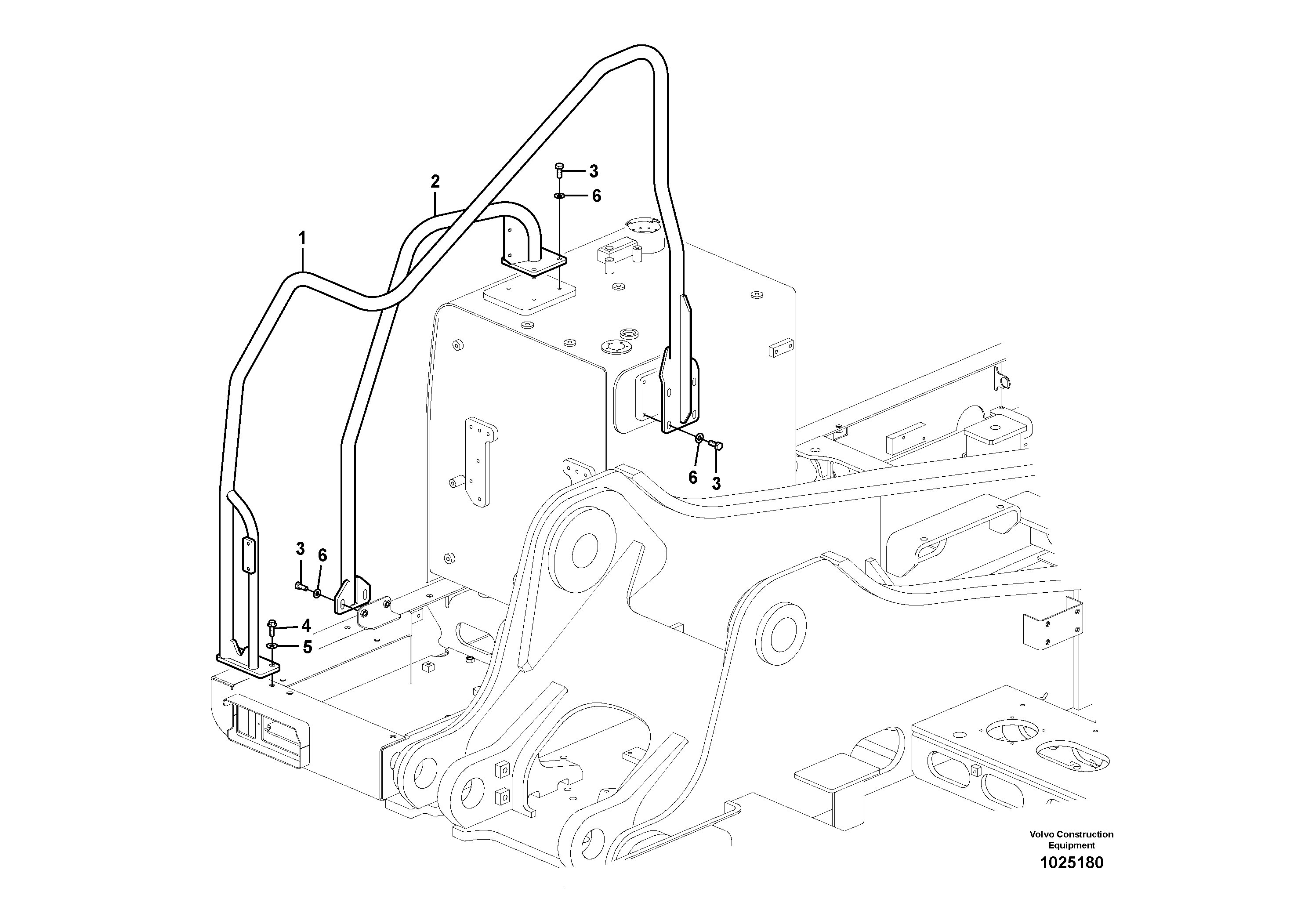 Hand Rail VOE14603968 VOLVO