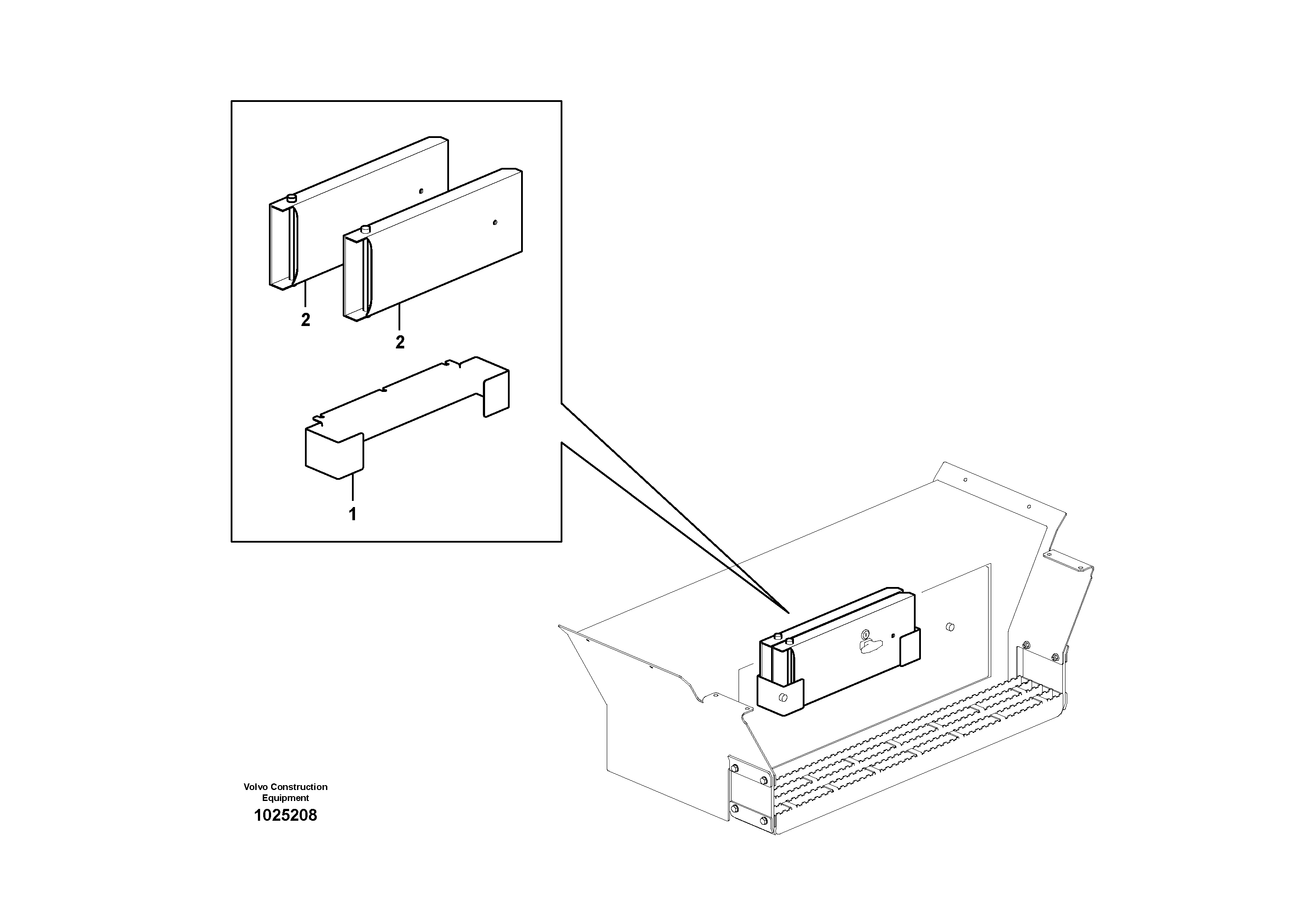 Seat frame VOE14387340 VOLVO