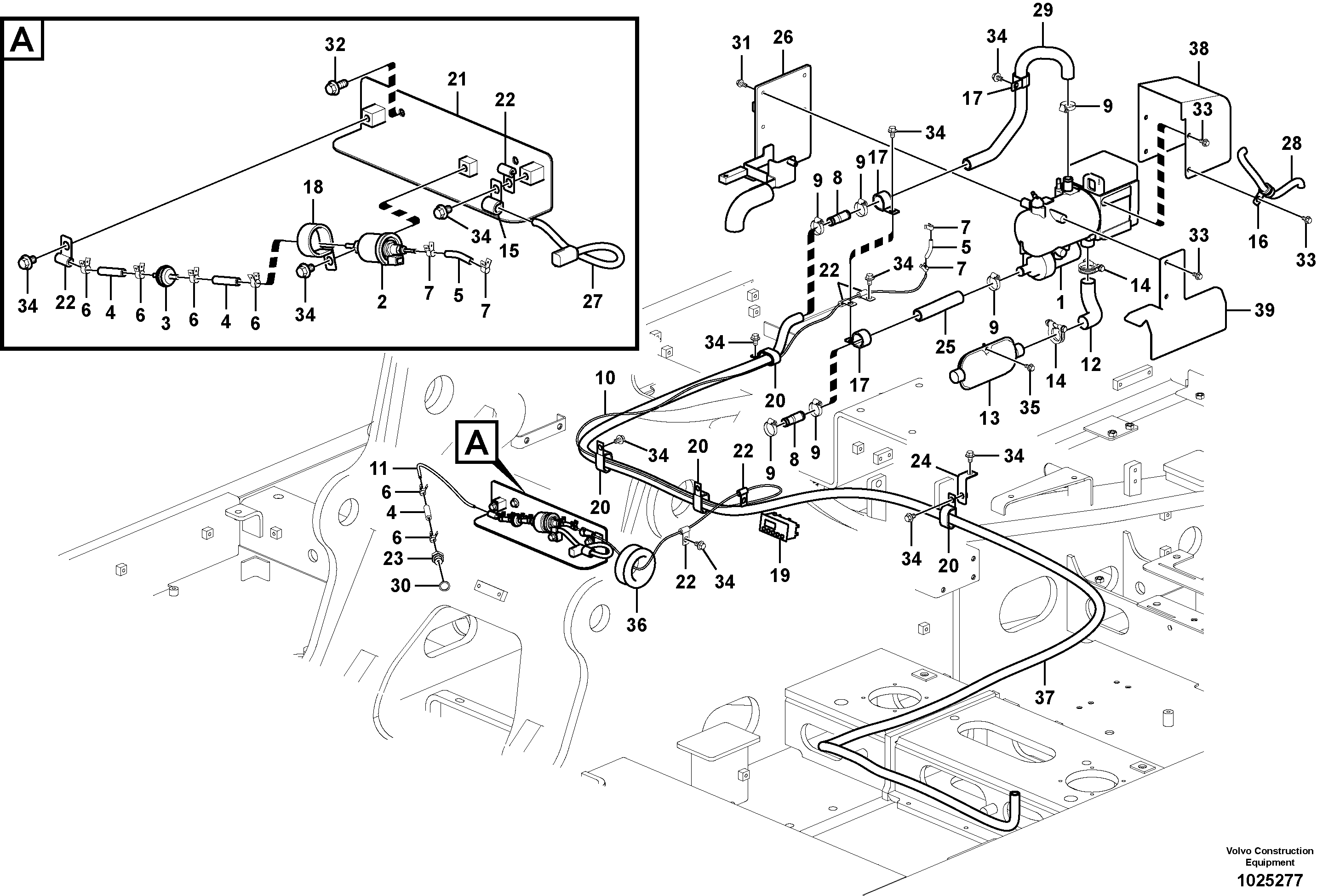 Seat frame VOE14617538 VOLVO