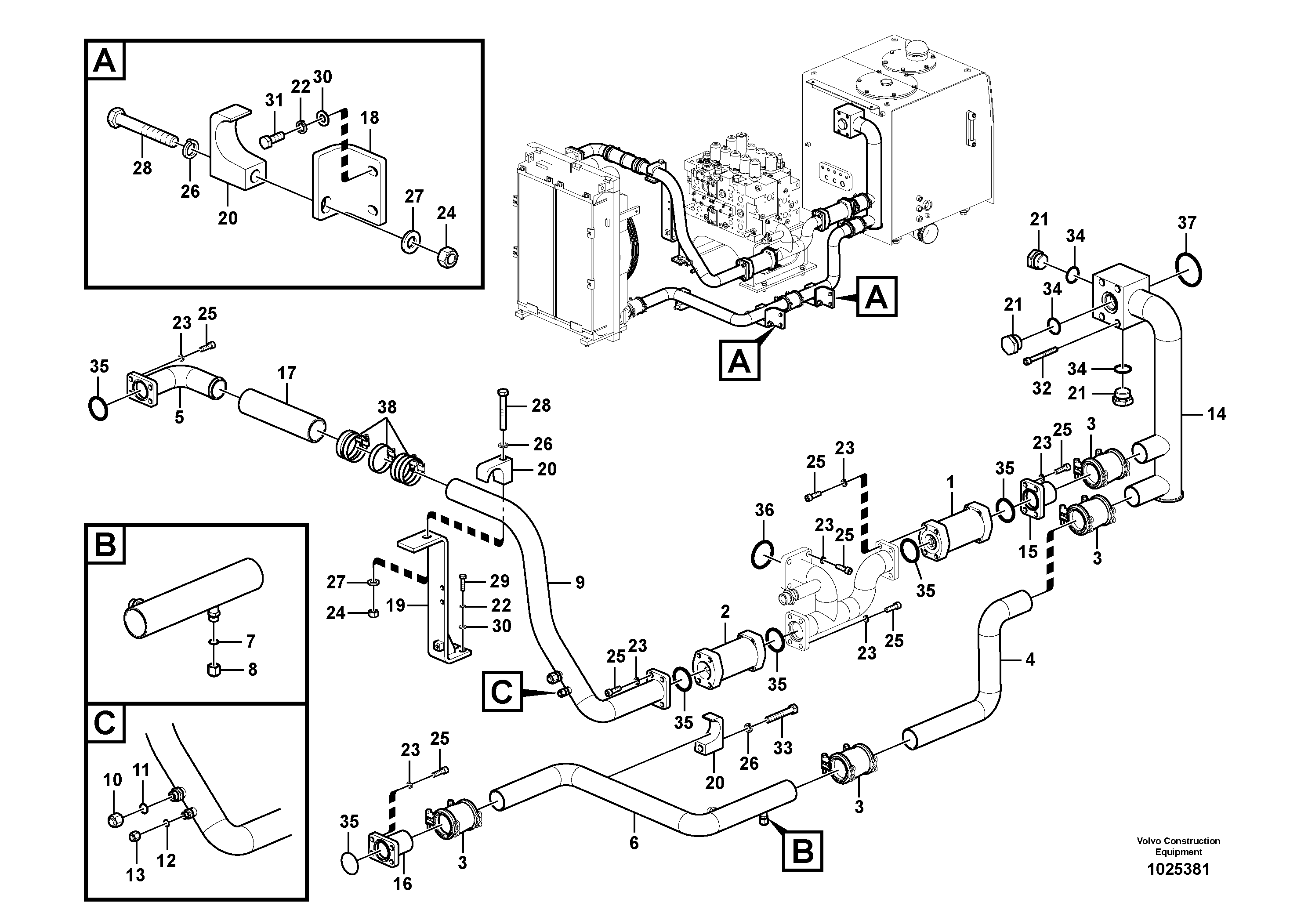 Pipe VOE14549329 VOLVO