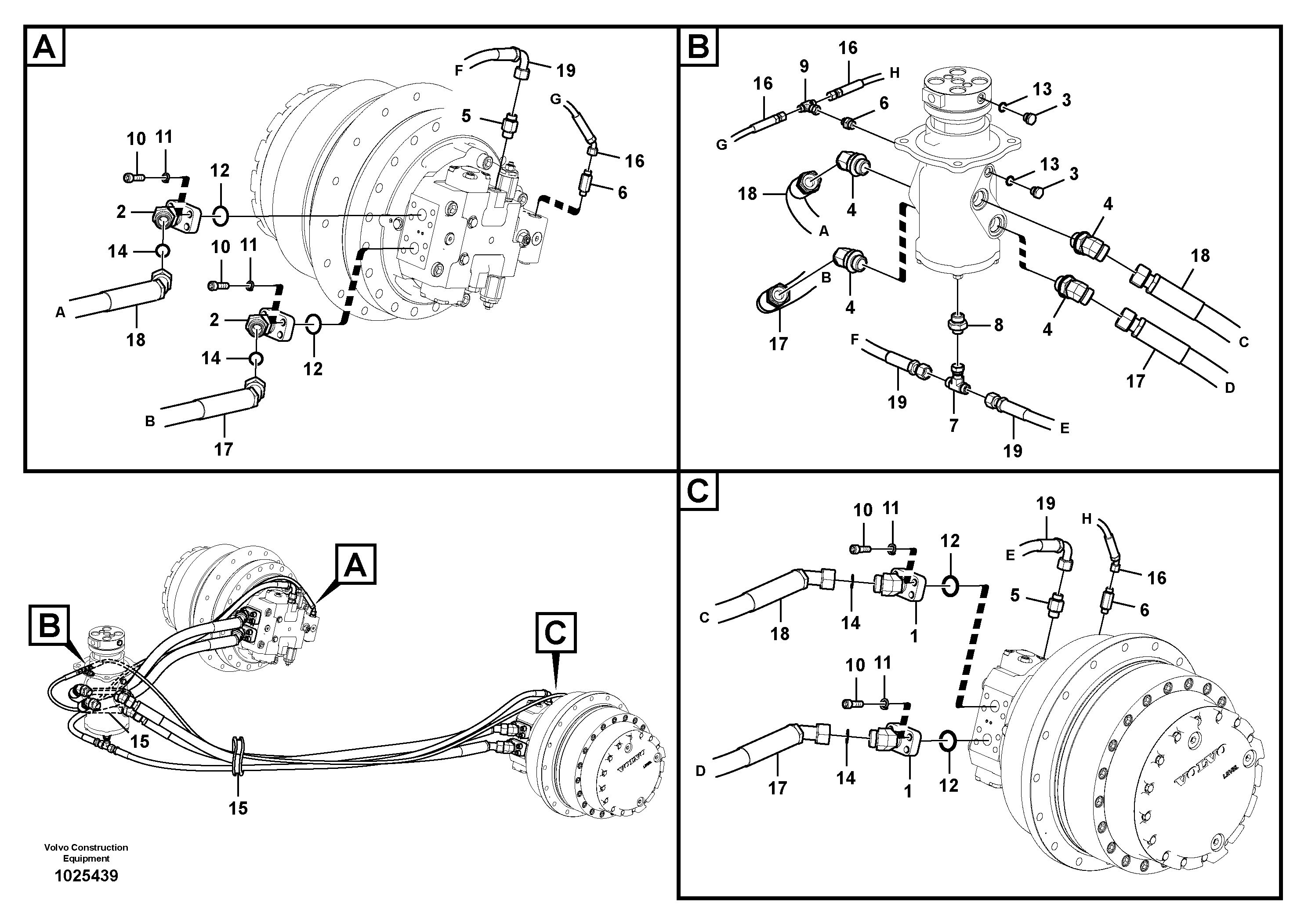 Timing gear casing VOE938280 VOLVO