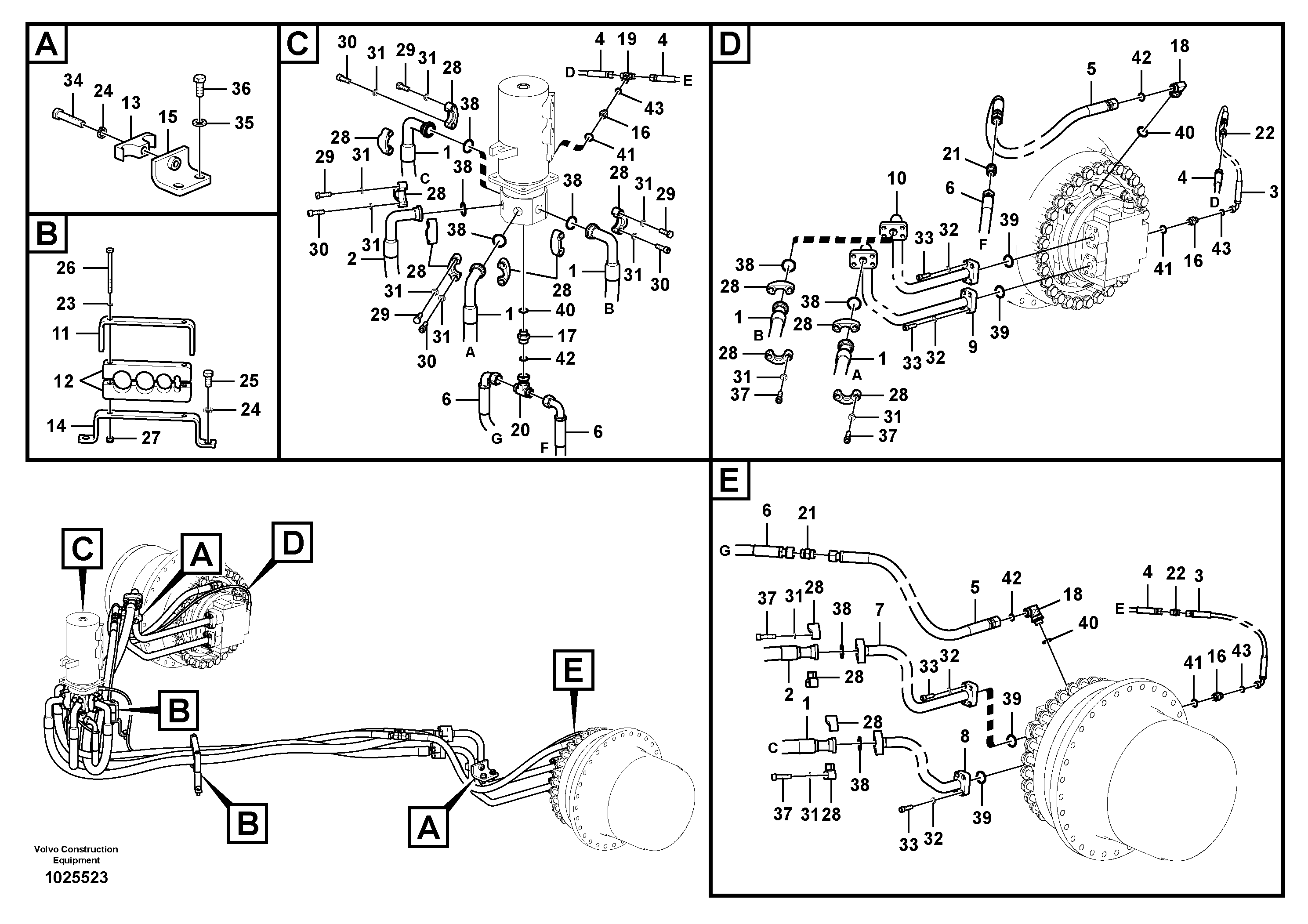 Timing gear casing VOE938355 VOLVO