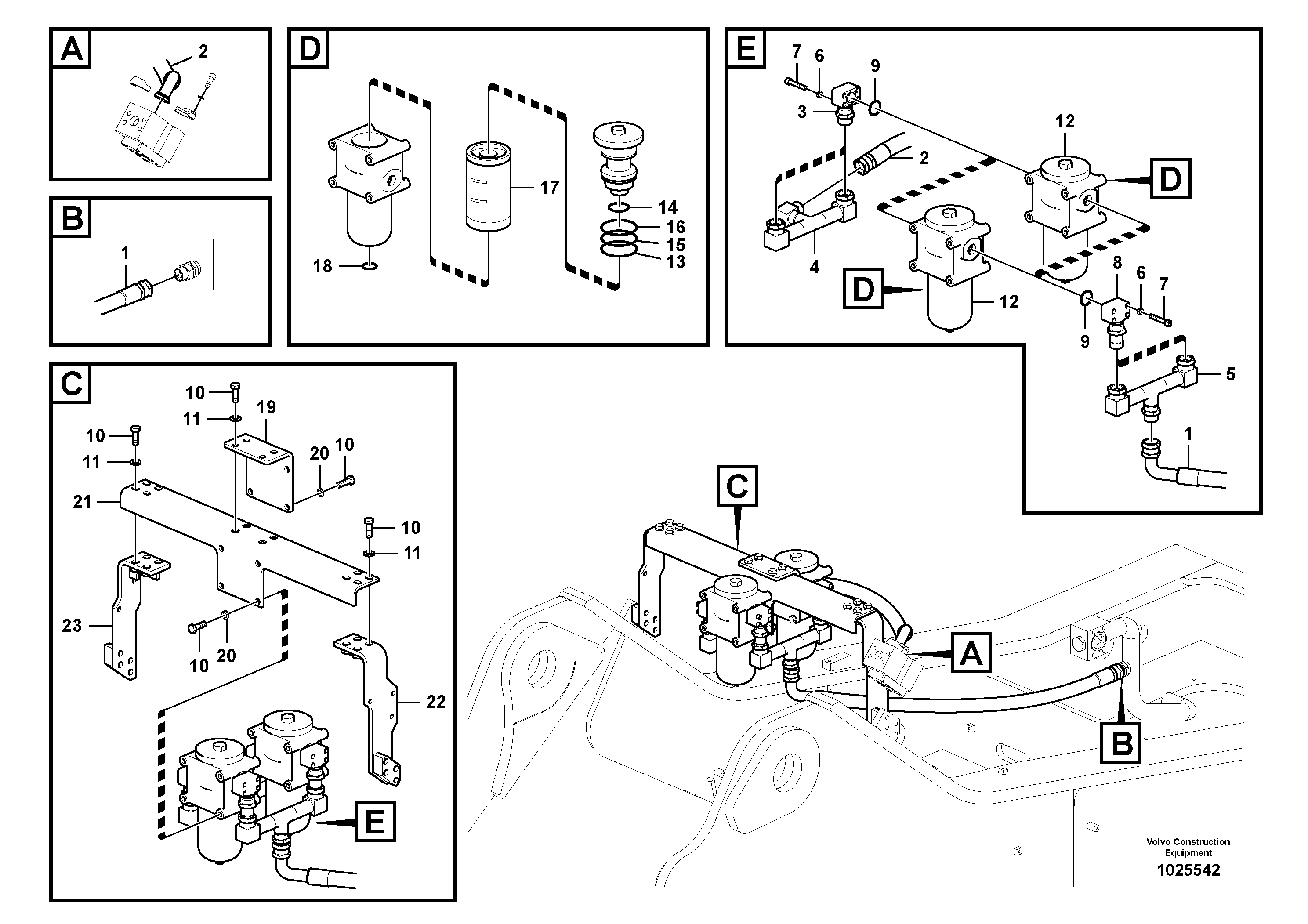 Seat frame VOE14535831 VOLVO