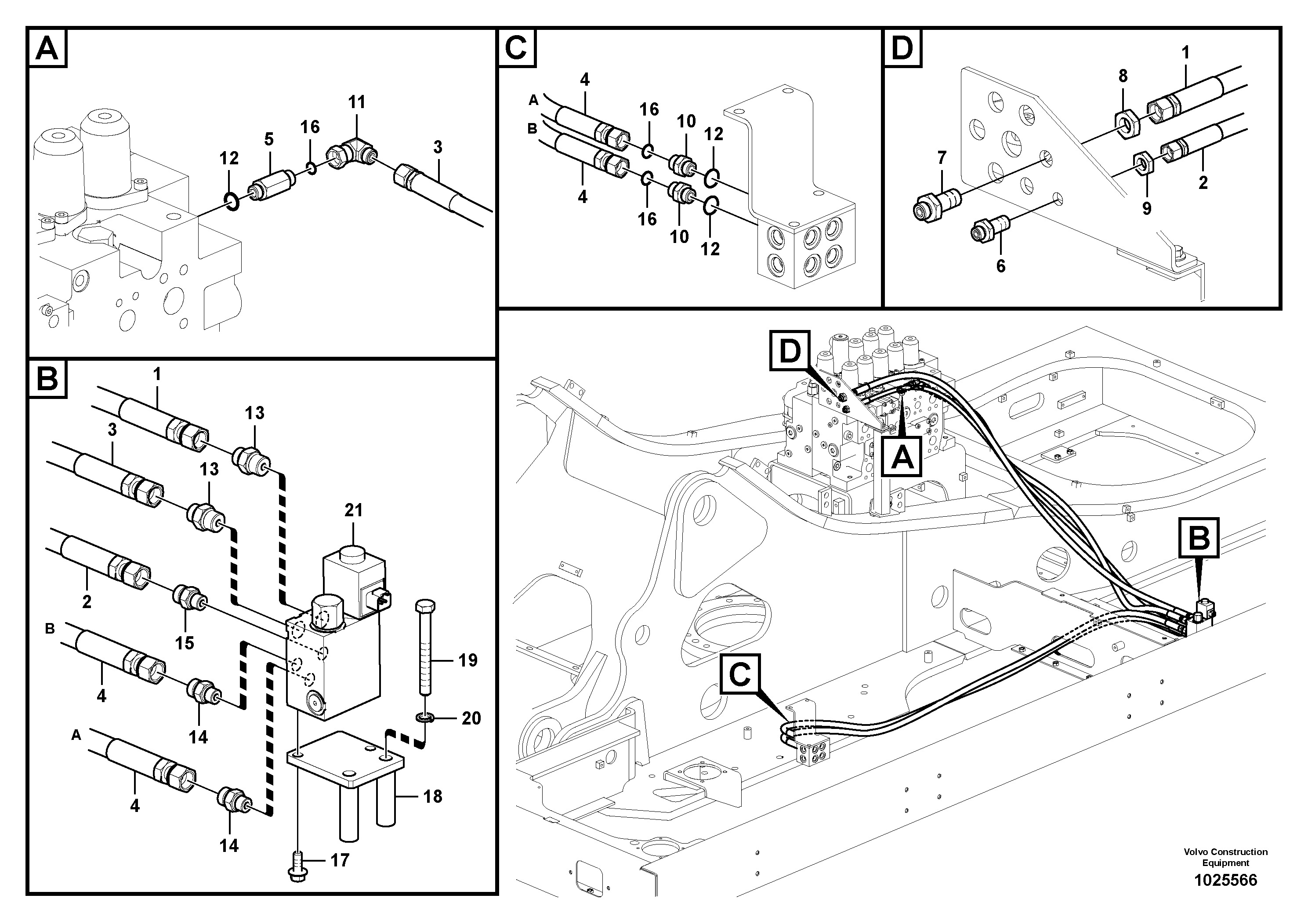 Timing gear casing VOE936265 VOLVO