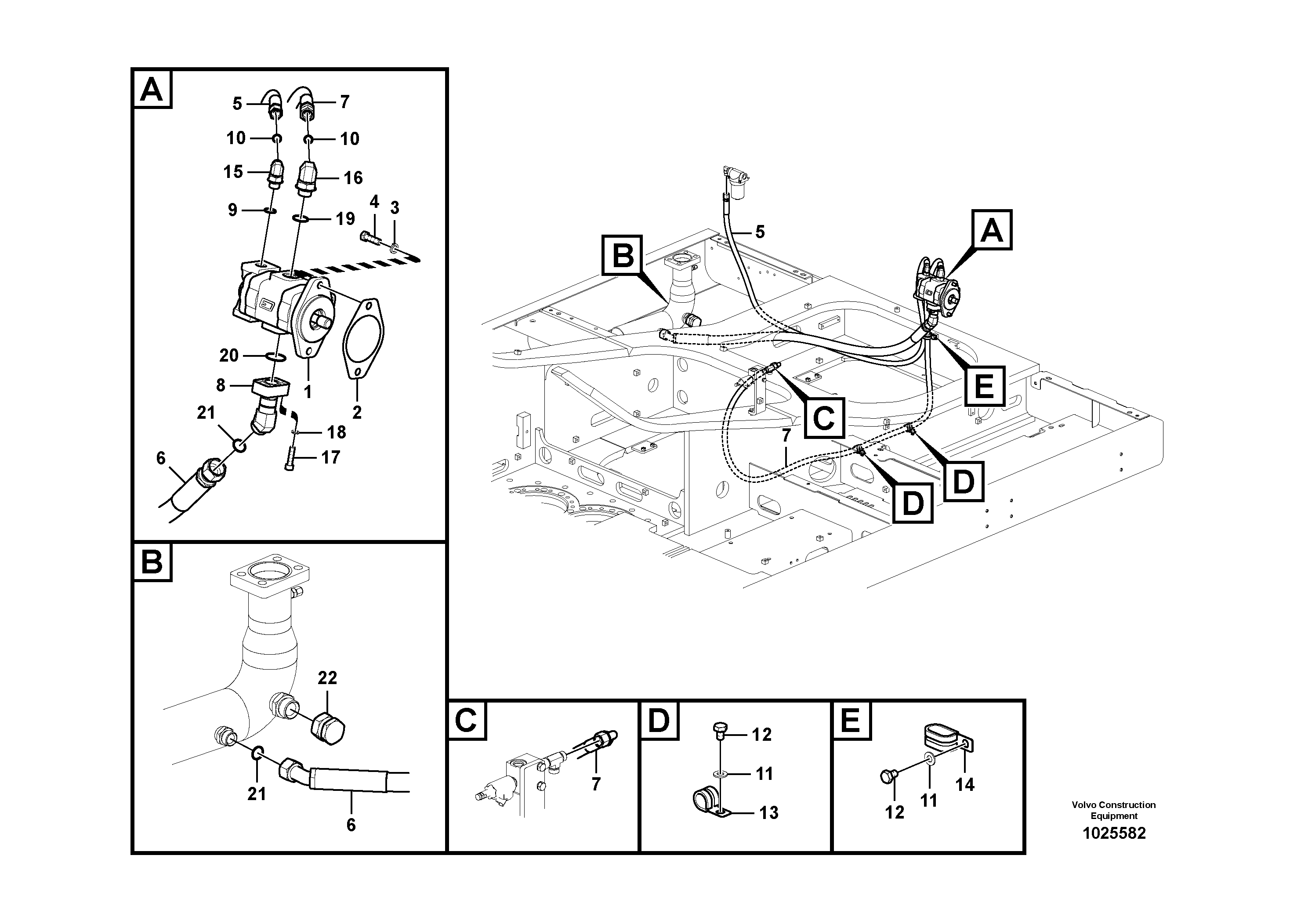 Timing gear casing VOE937376 VOLVO
