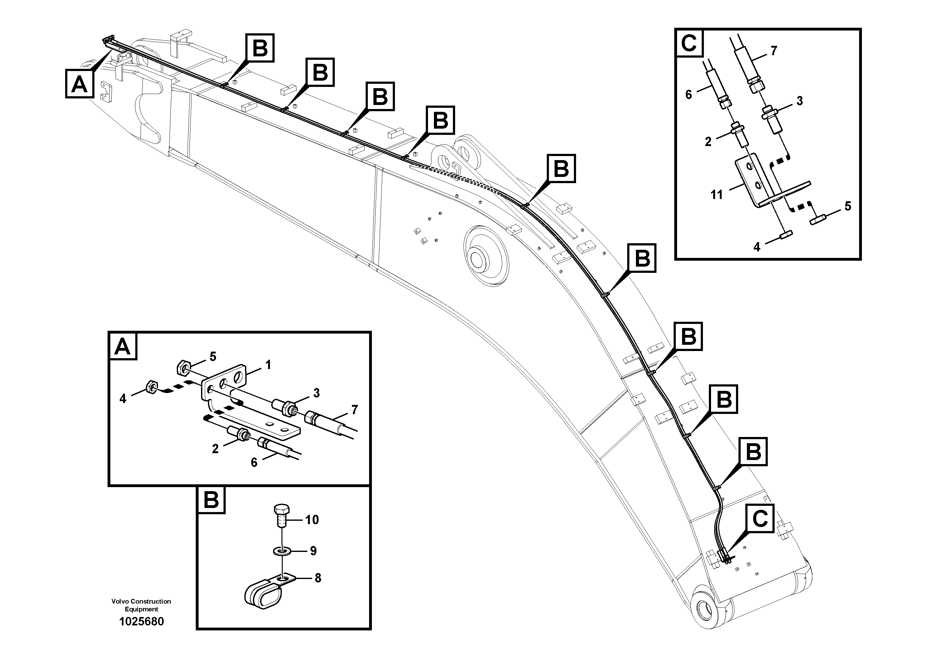 Seat frame VOE14711341 VOLVO