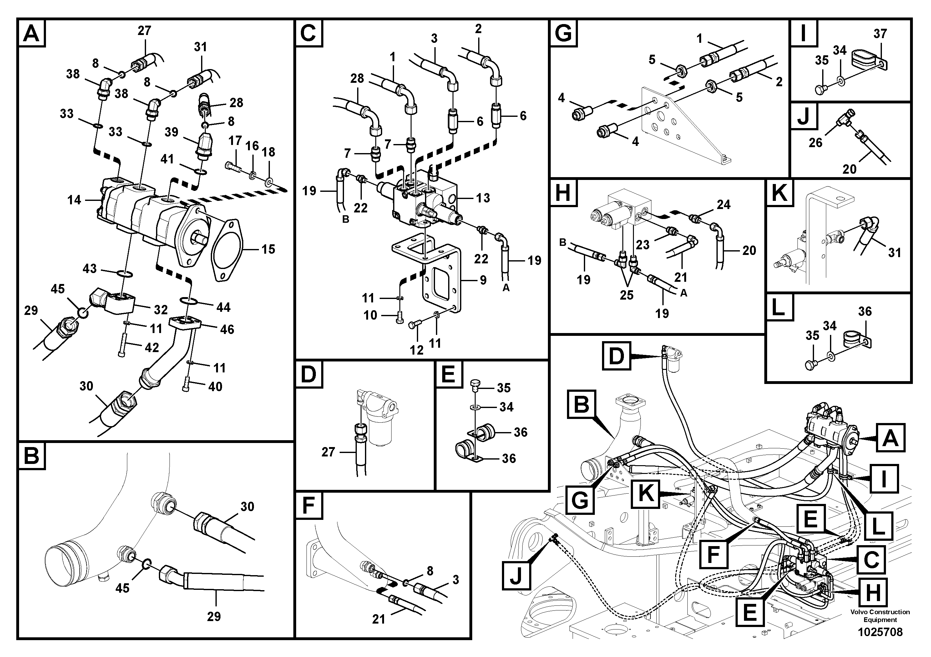 Timing gear casing VOE15087256 VOLVO