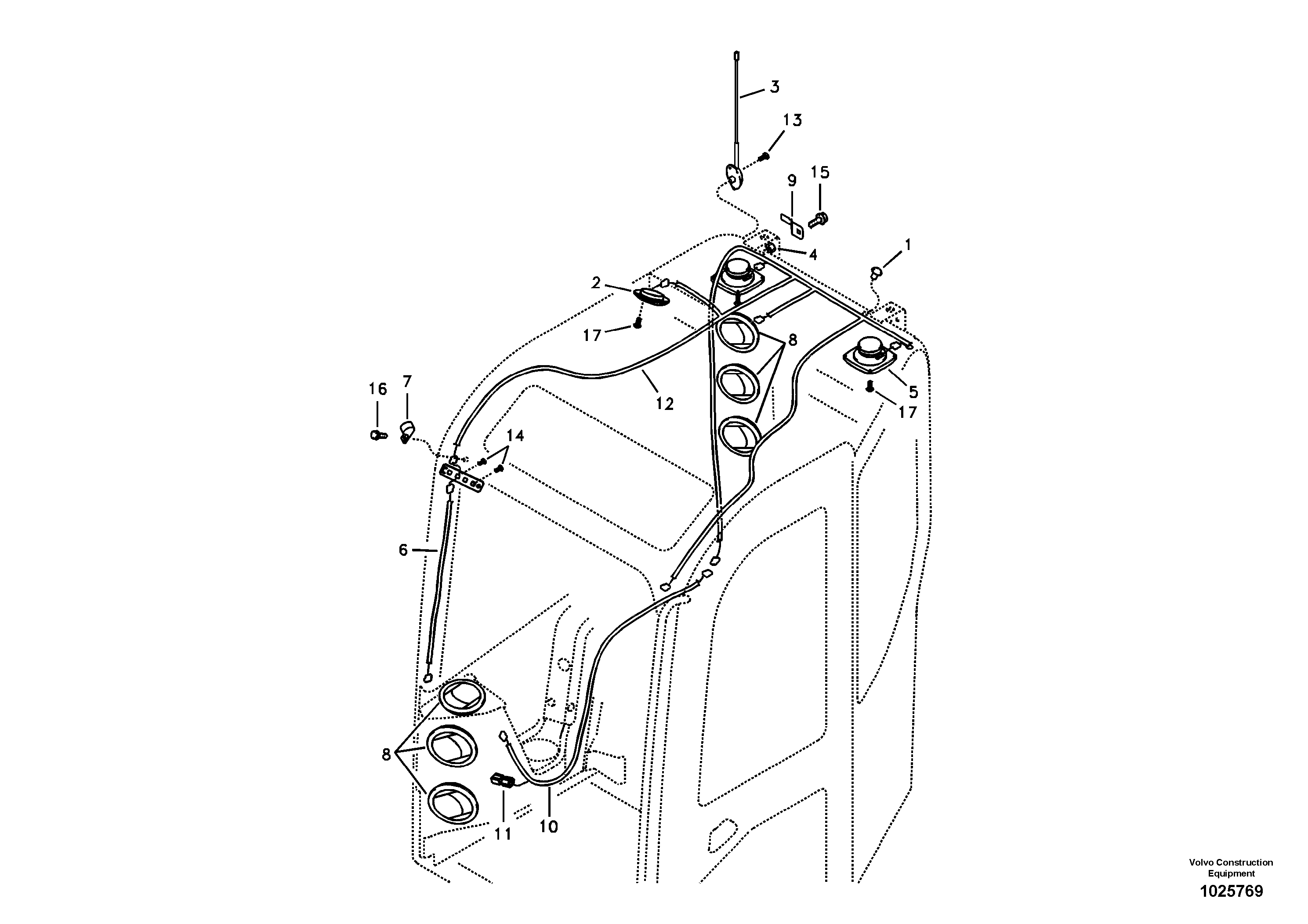 Wire harness VOE14520754 VOLVO