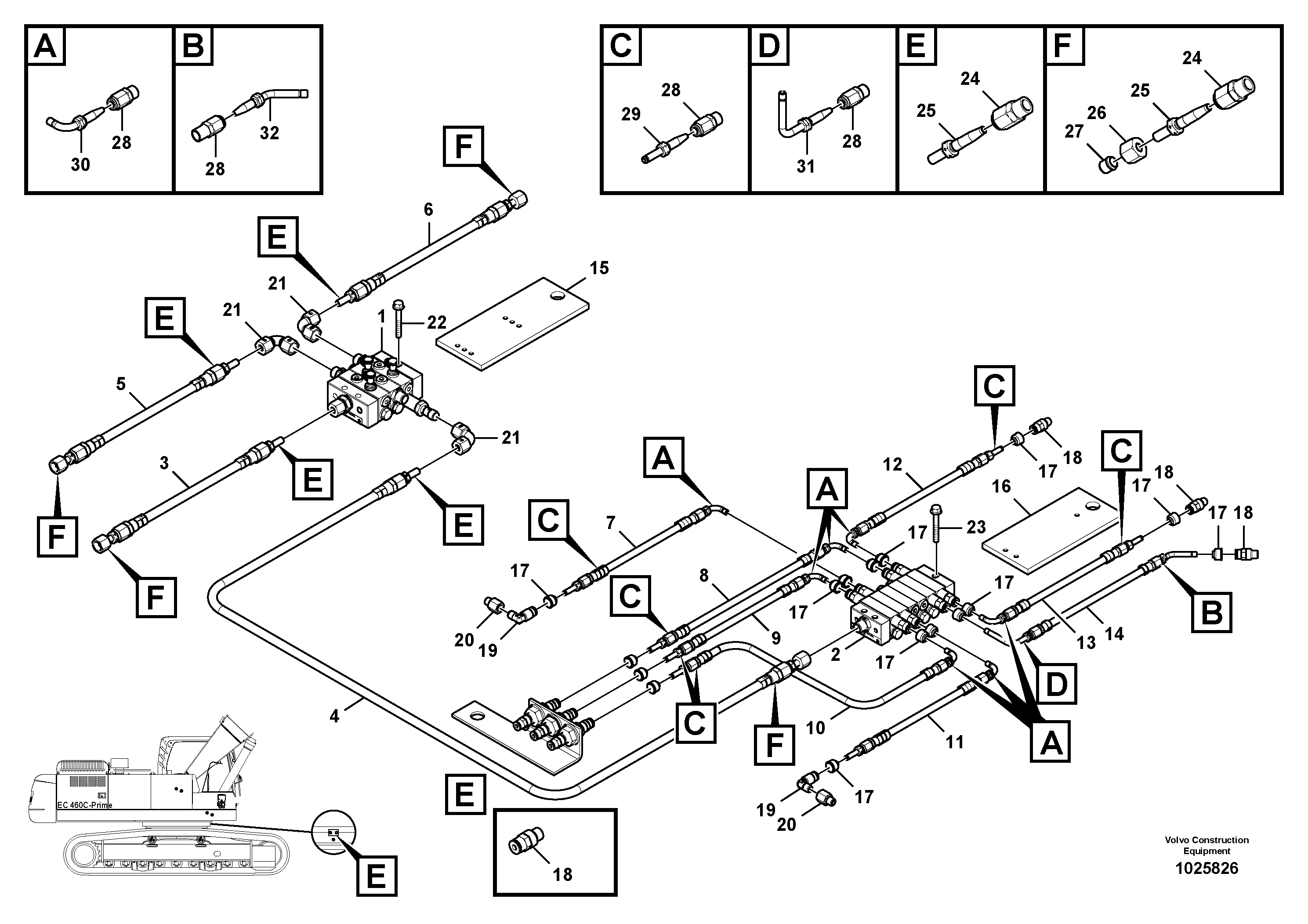 Bracket VOE14599183 VOLVO