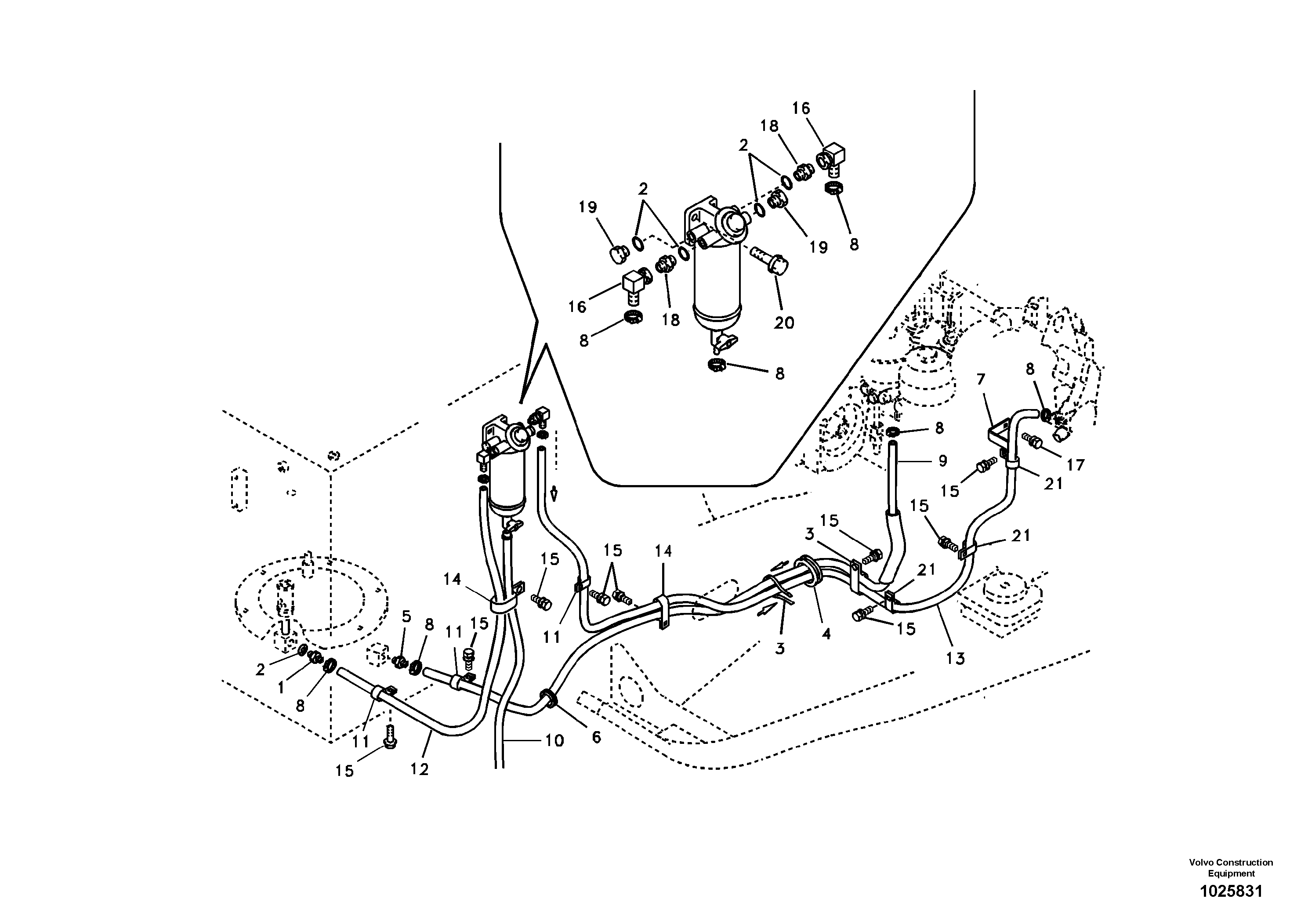 Boom Cylinder VOE14882166 VOLVO