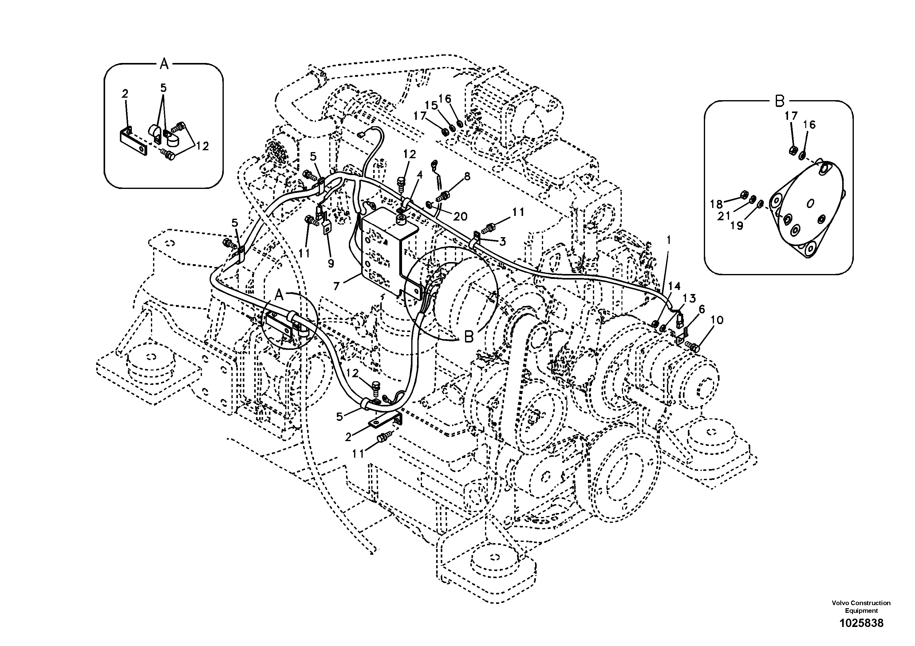 Seat frame VOE14632507 VOLVO