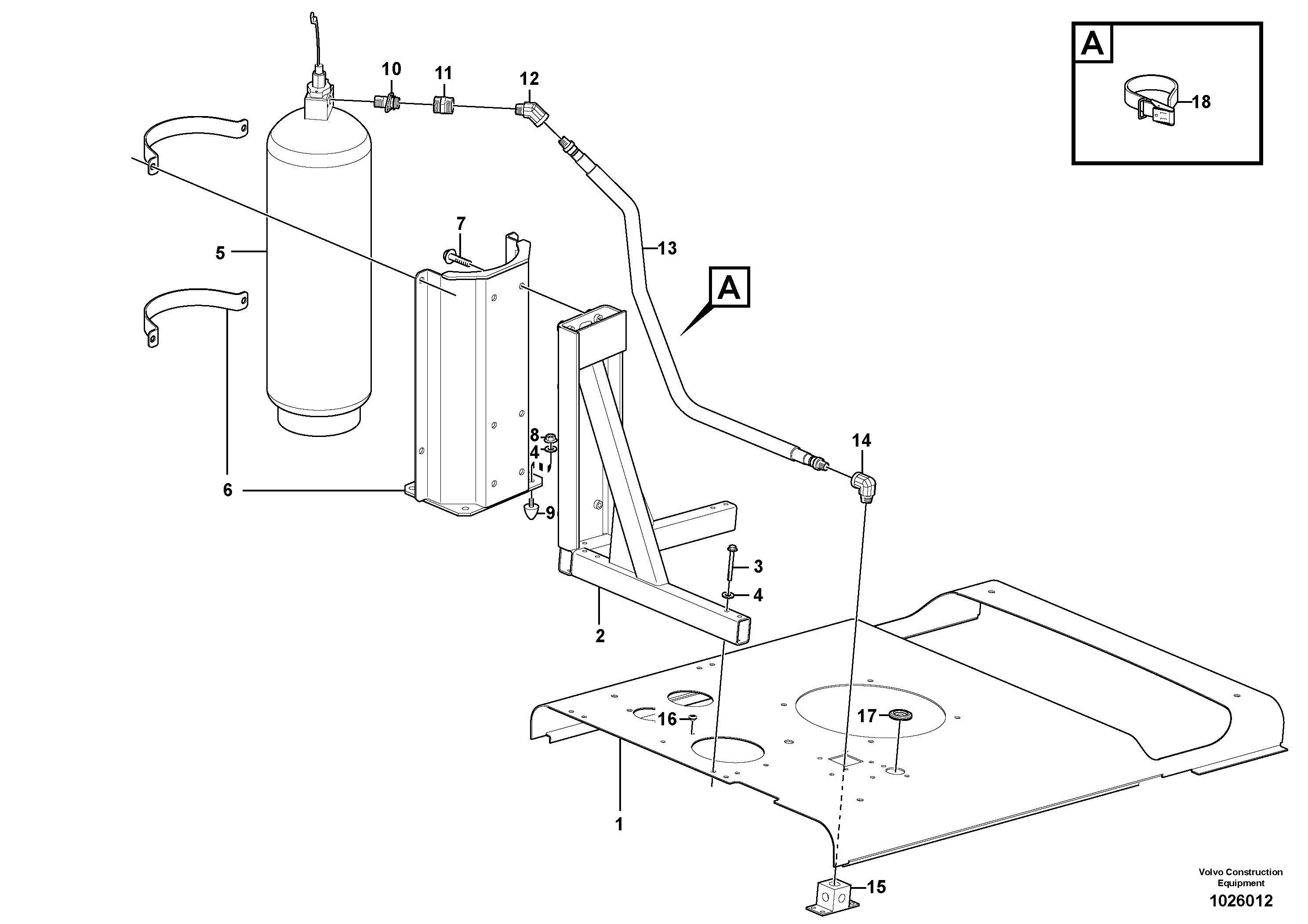 Hose assembly VOE11414237 VOLVO