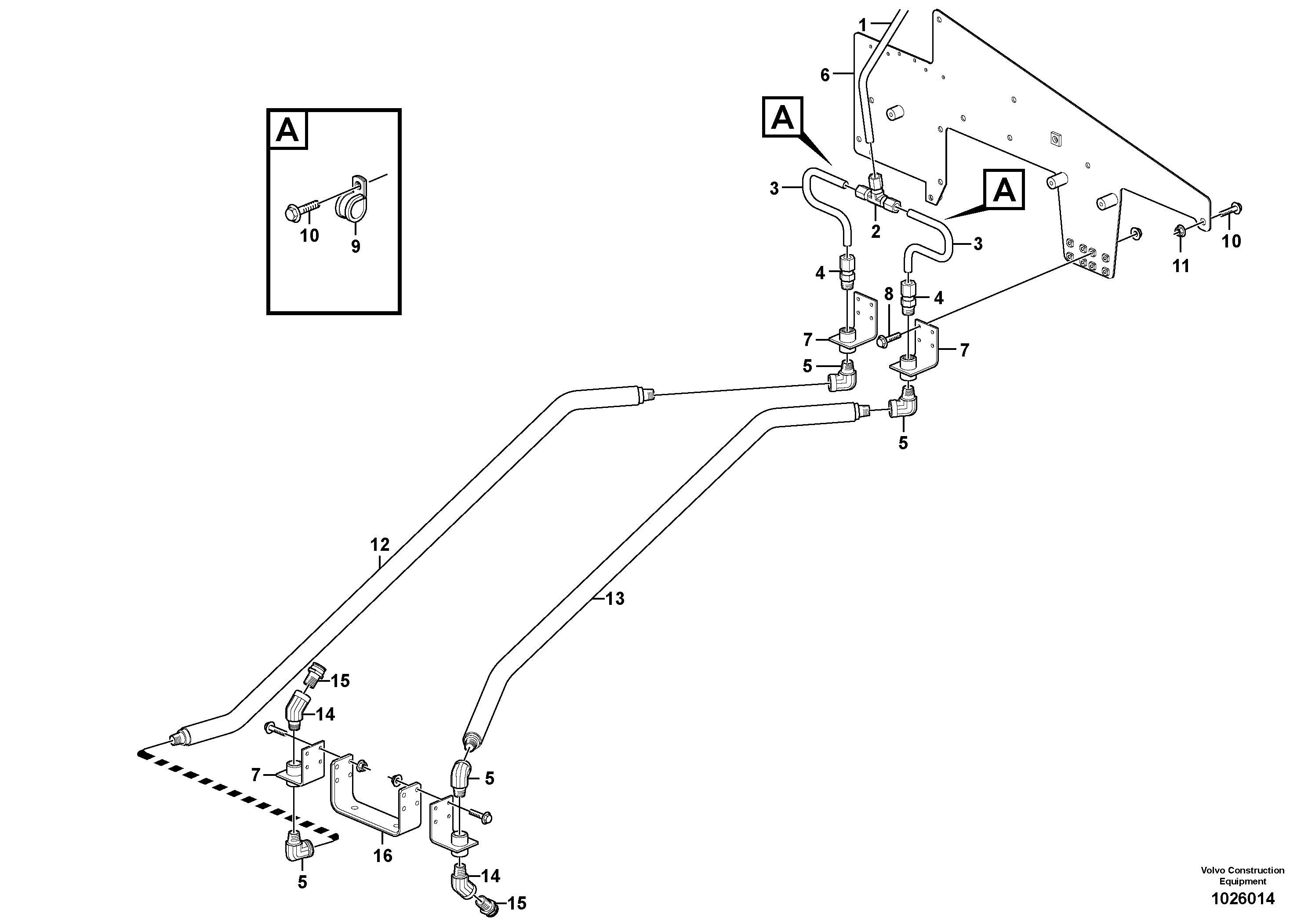 Bracket VOE11414063 VOLVO