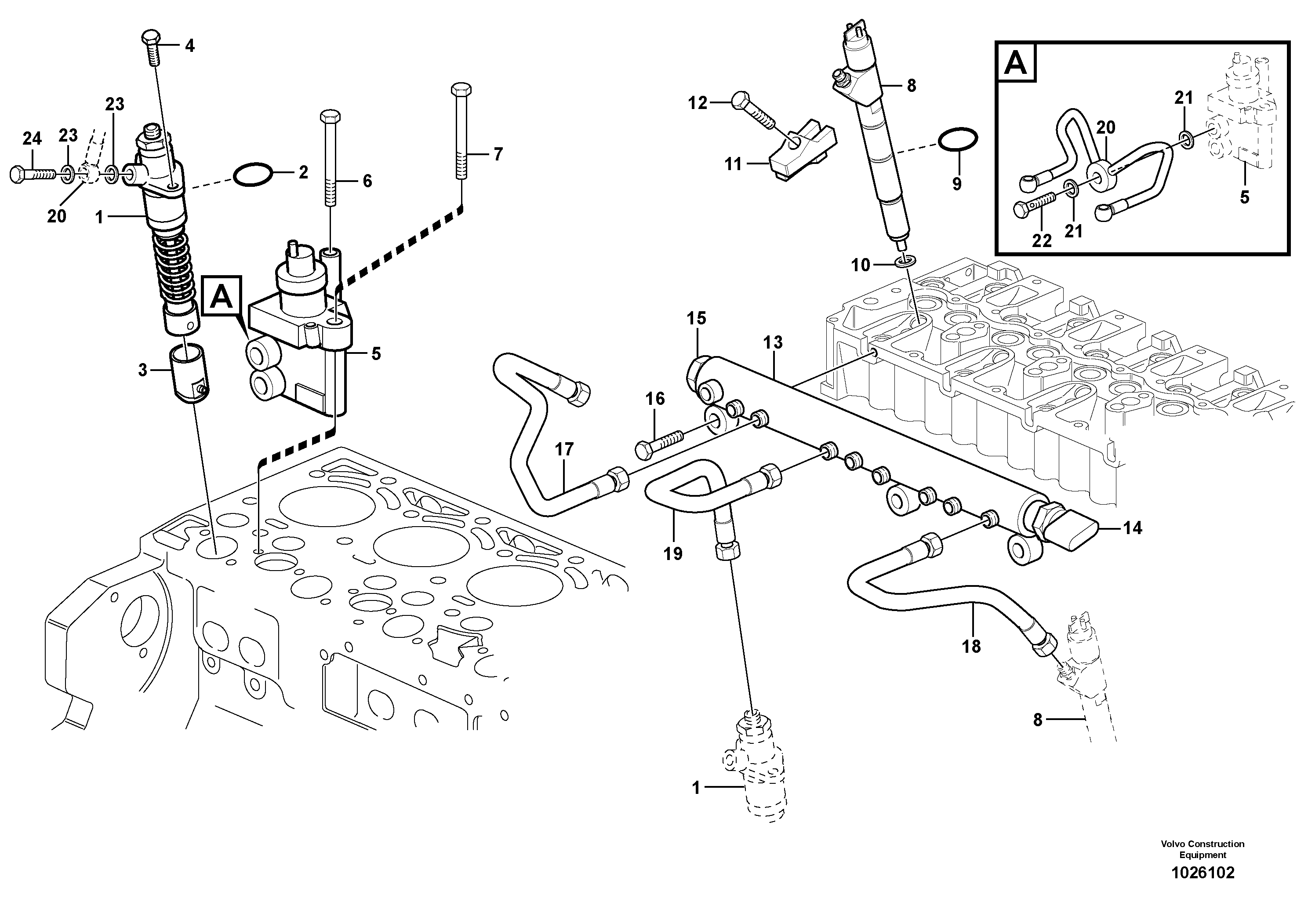 Steering-brake valve VOE21147446 VOLVO