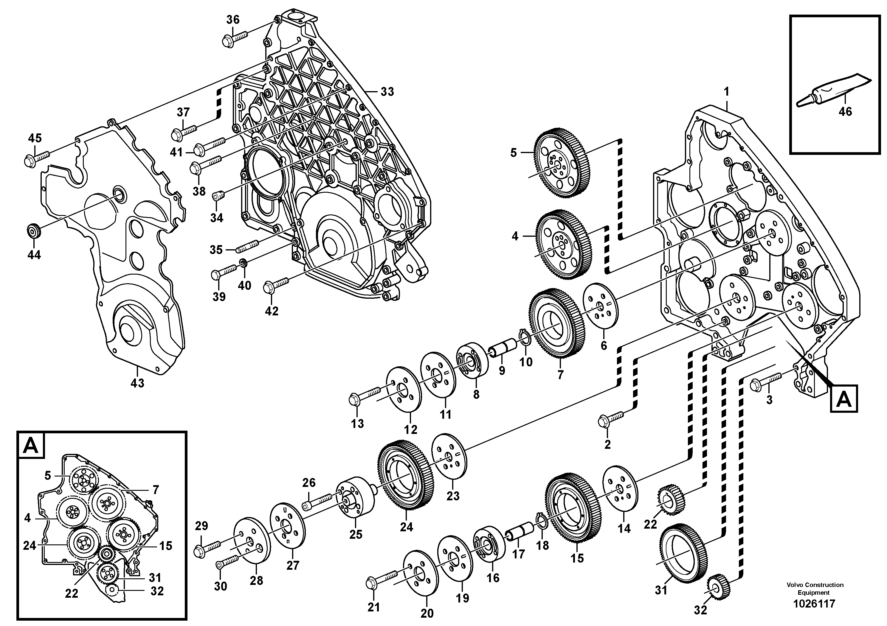 Idler VOE1543897 VOLVO