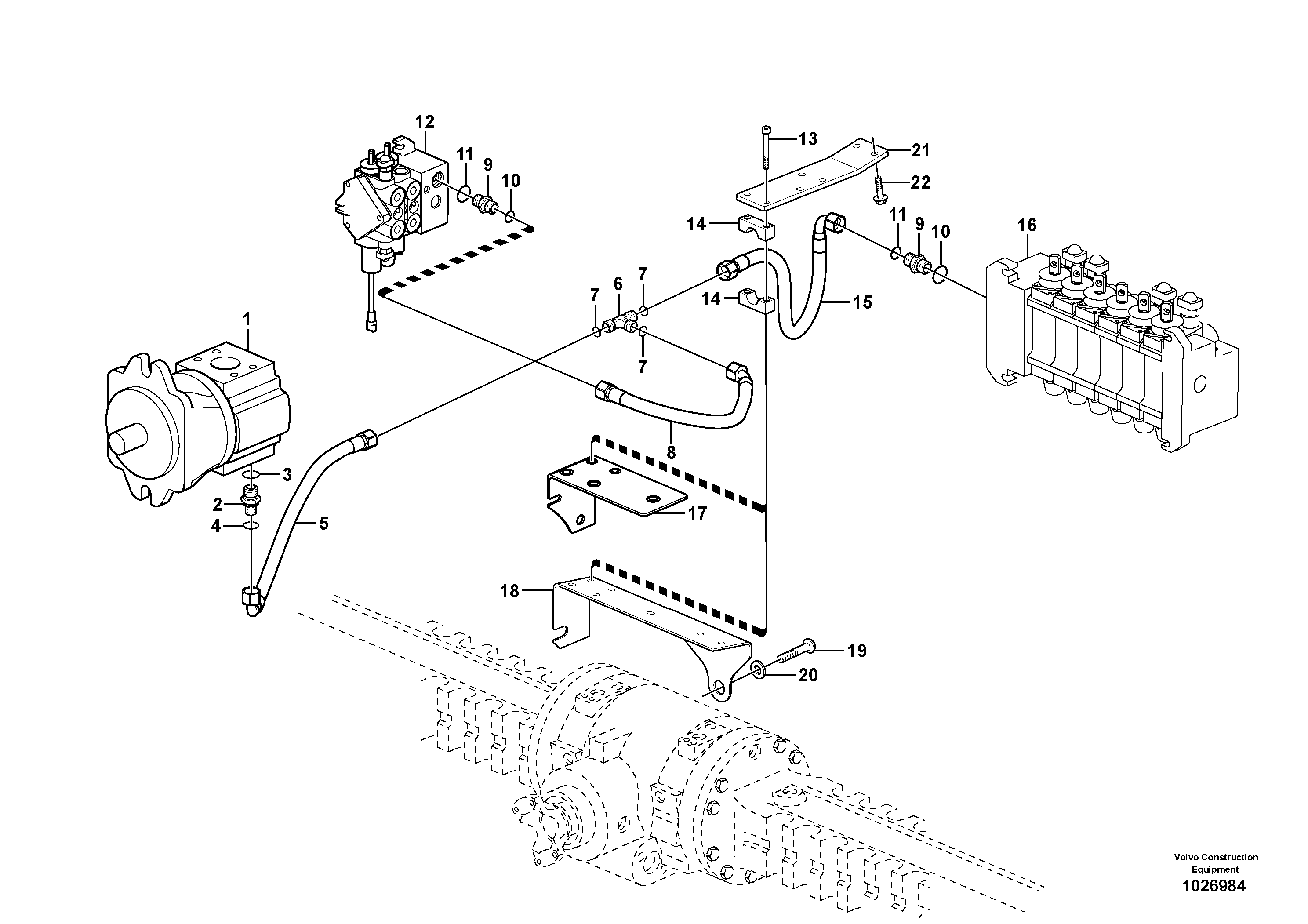 Timing gear casing VOE15601906 VOLVO