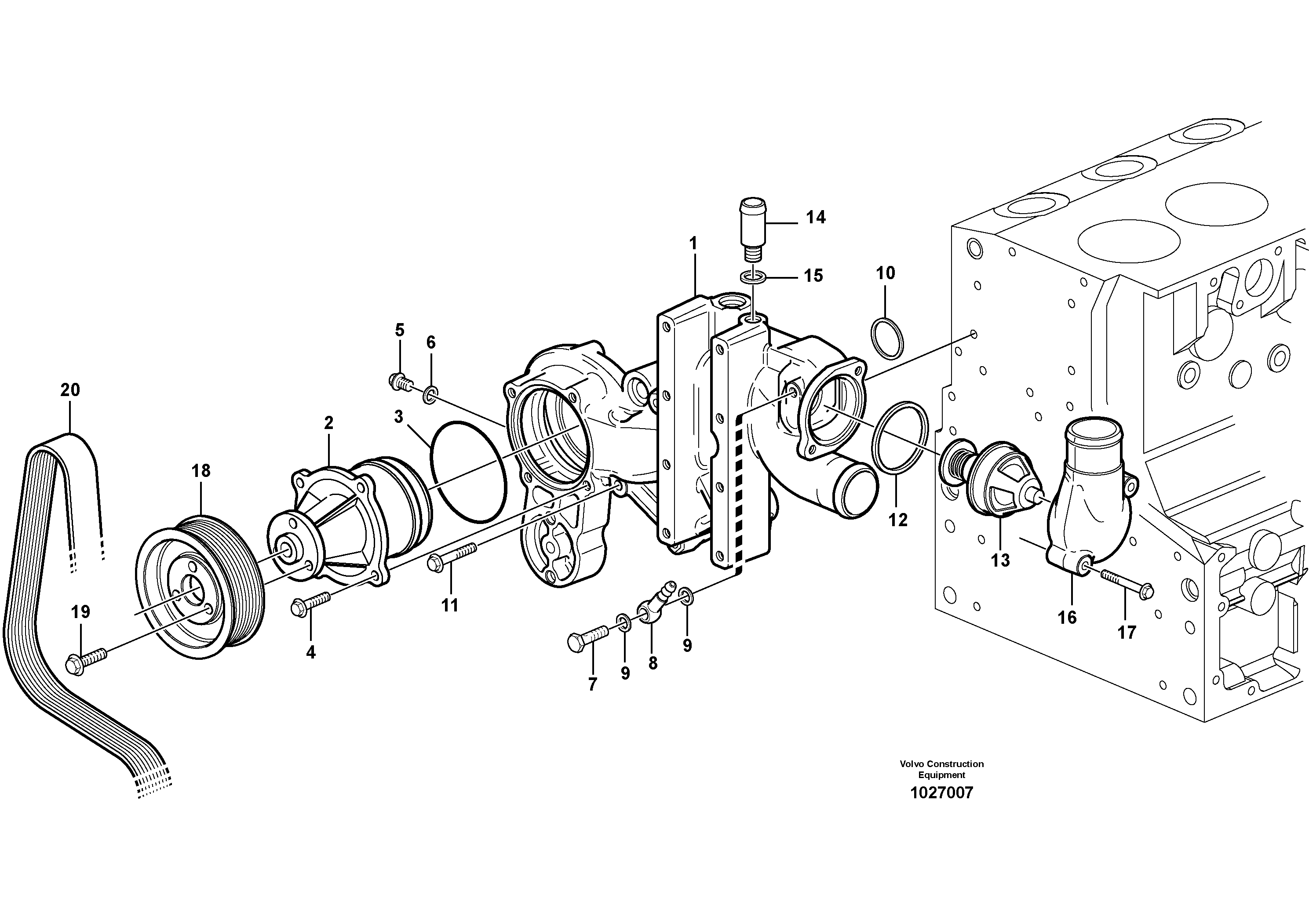 Link Bearing Kit VOE20460312 VOLVO