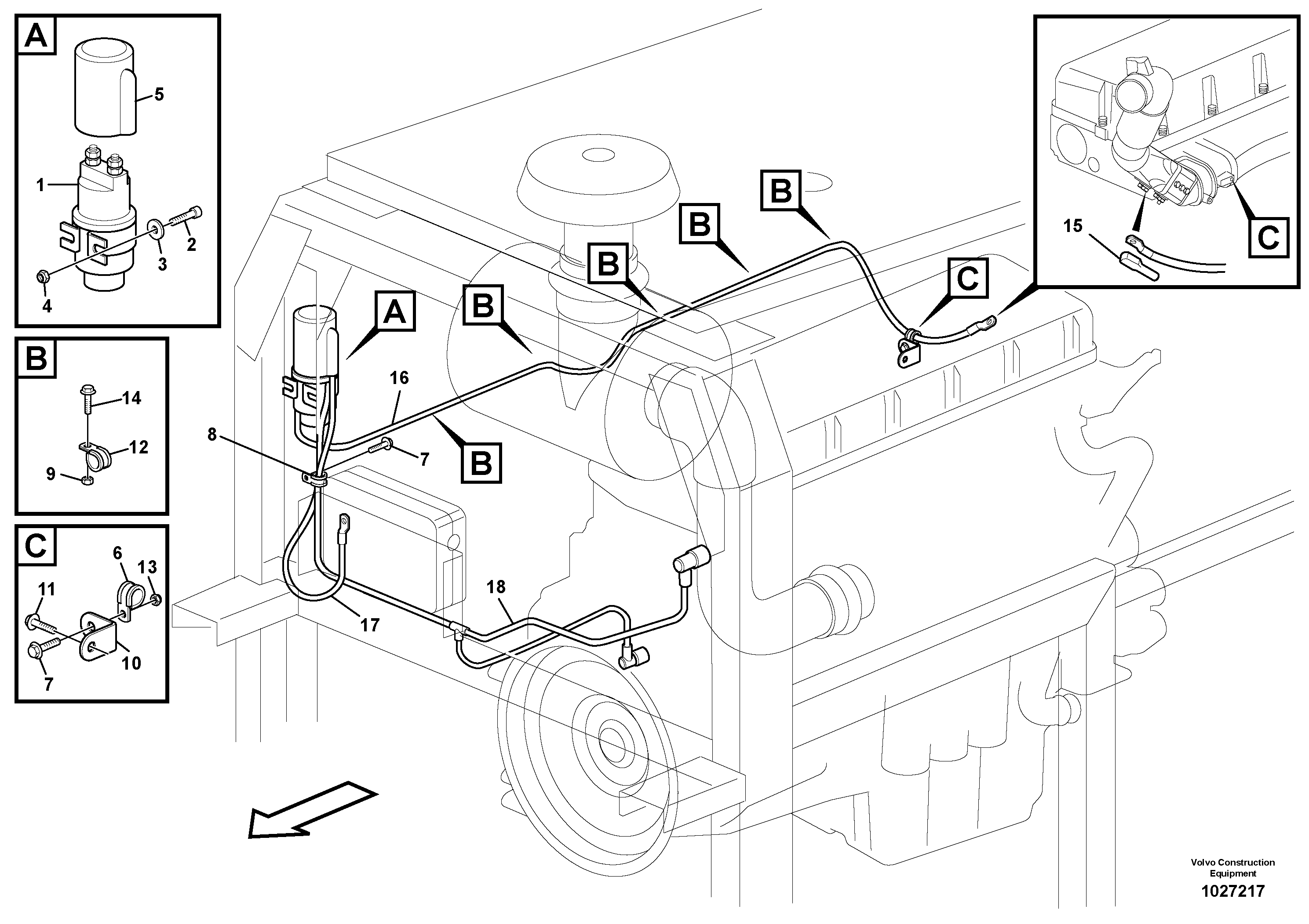 Radio Support VOE16251798 VOLVO