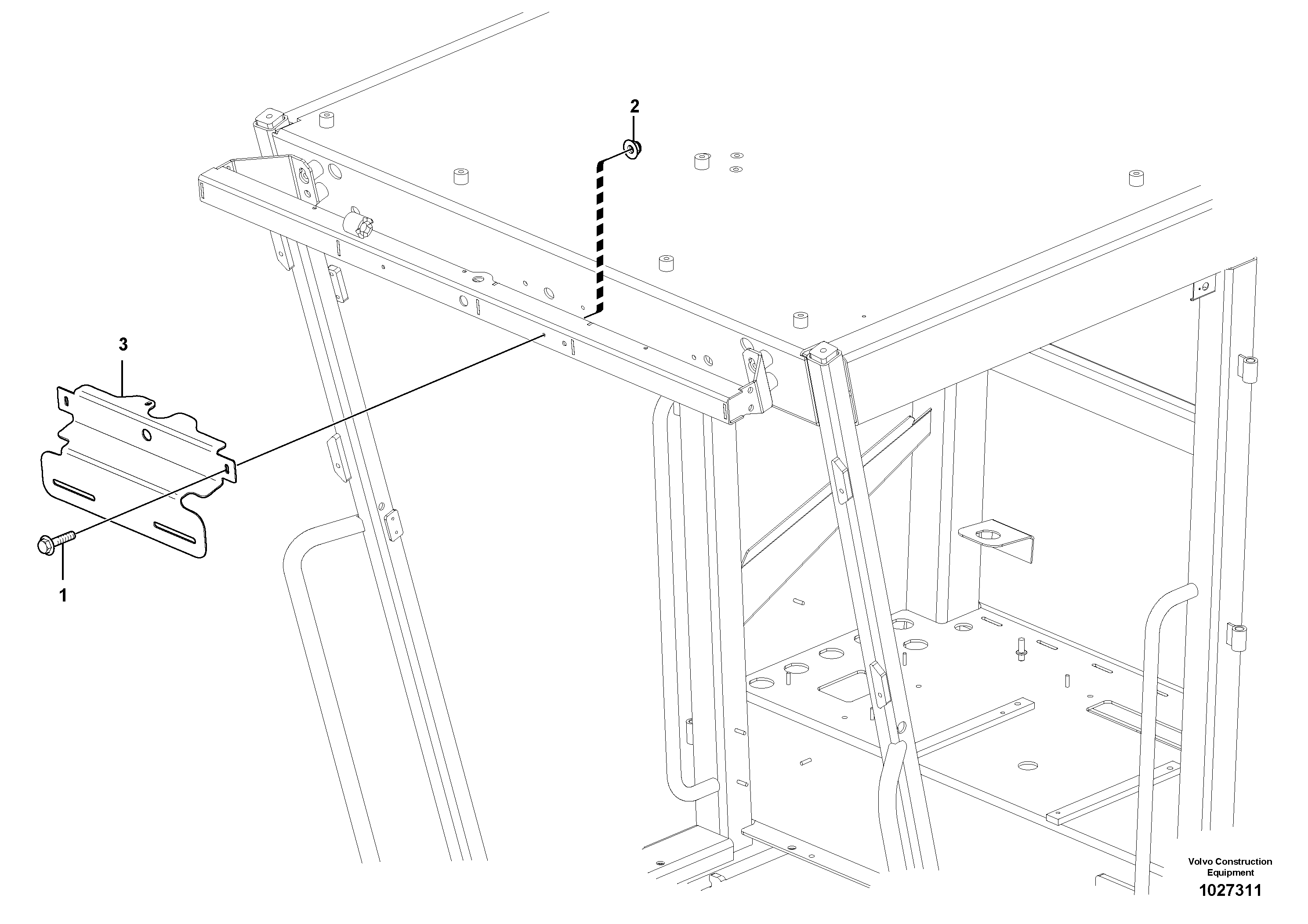 Seat frame VOE12749453 VOLVO