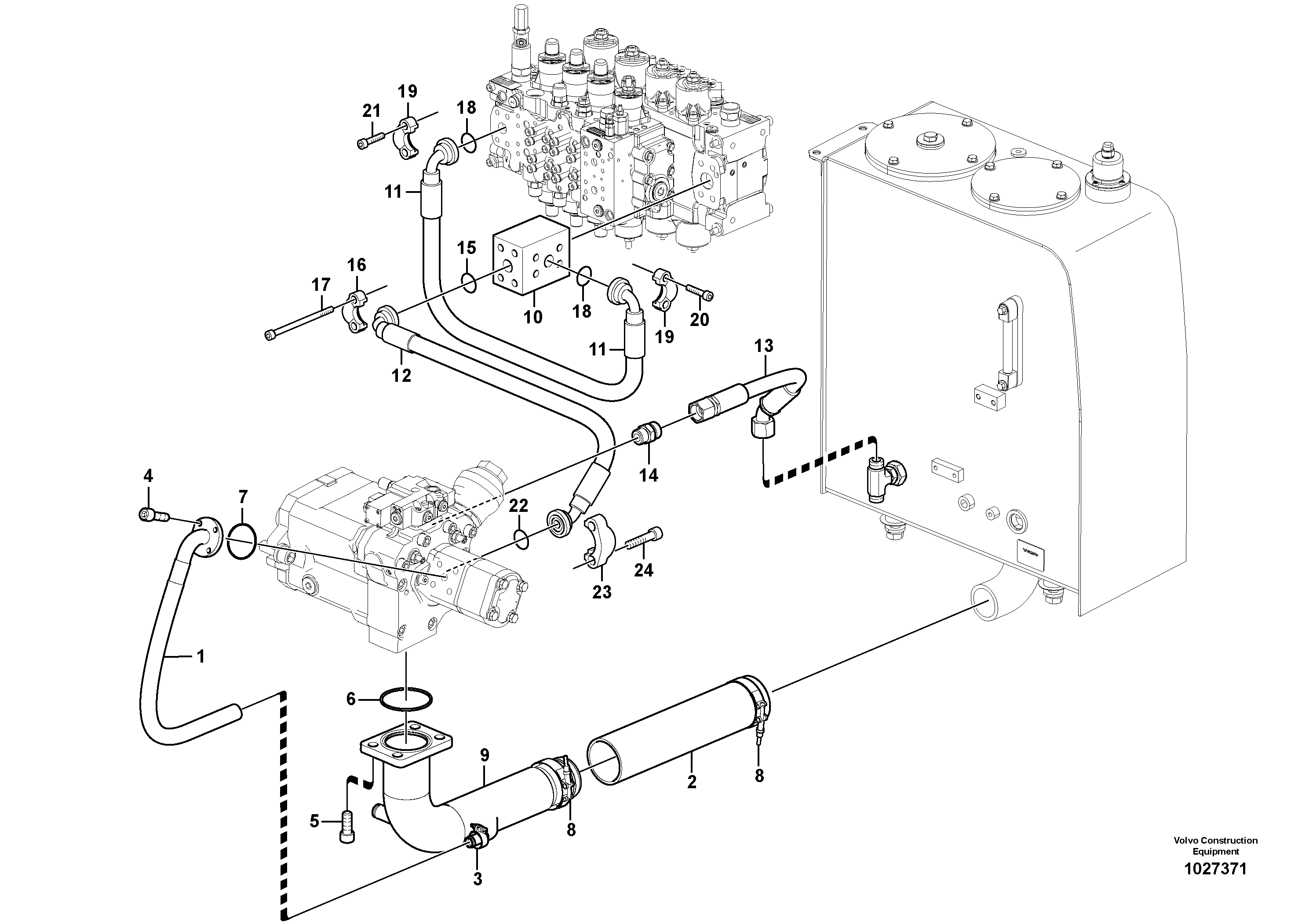 Timing gear casing VOE938000 VOLVO