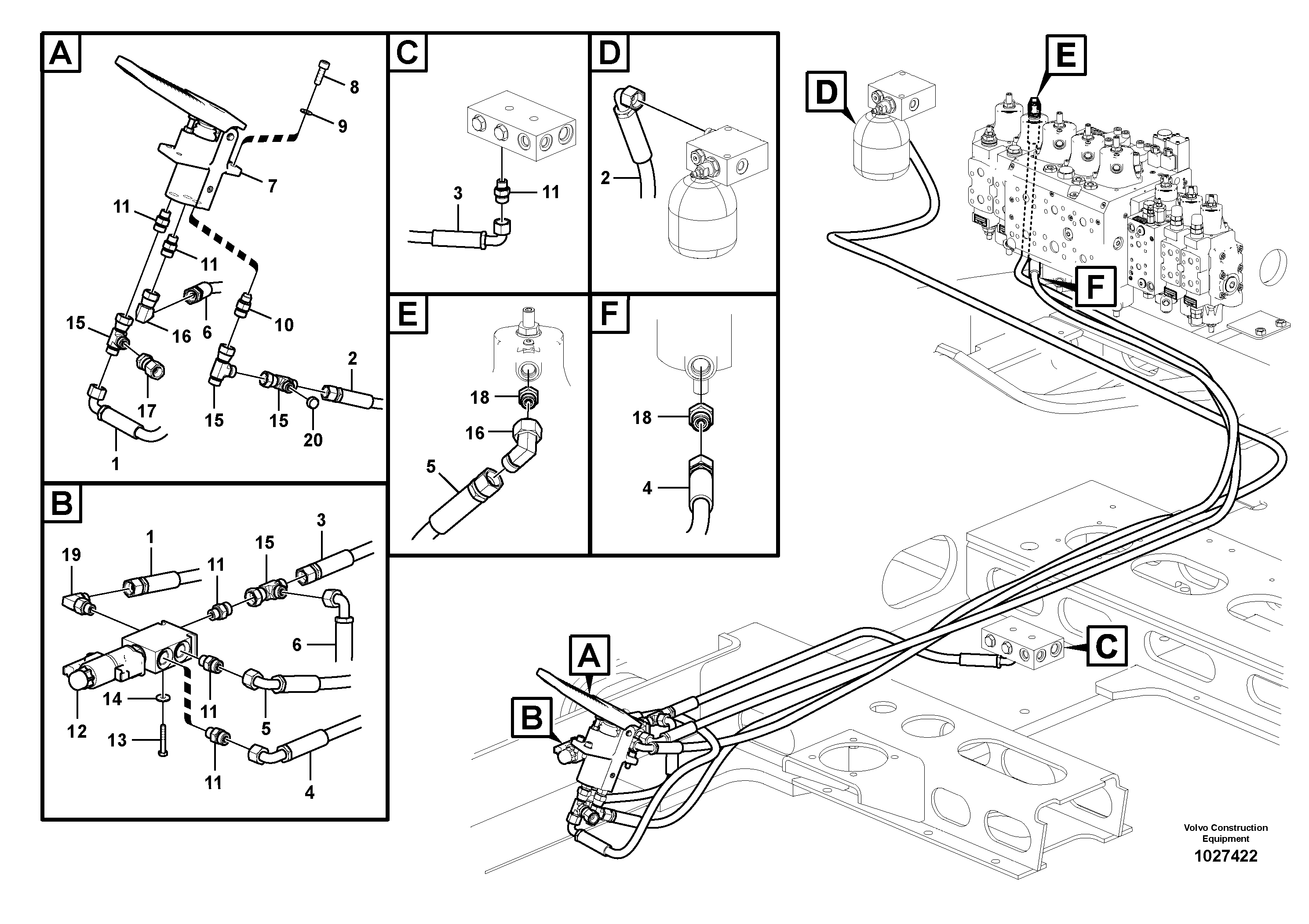 Timing gear casing VOE937884 VOLVO