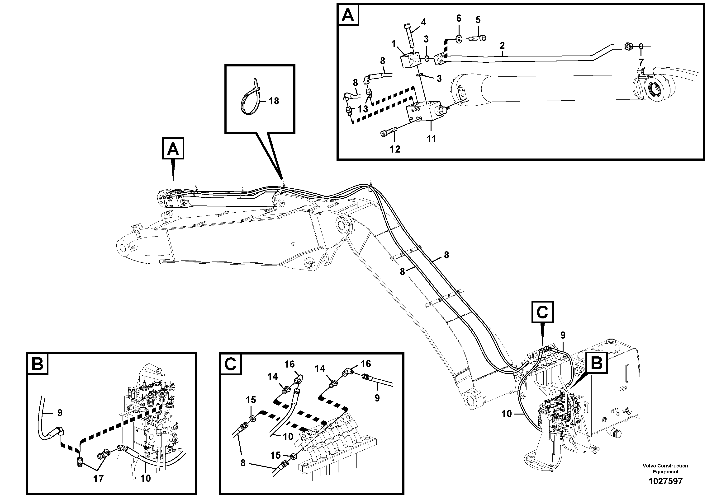 Timing gear casing VOE938687 VOLVO