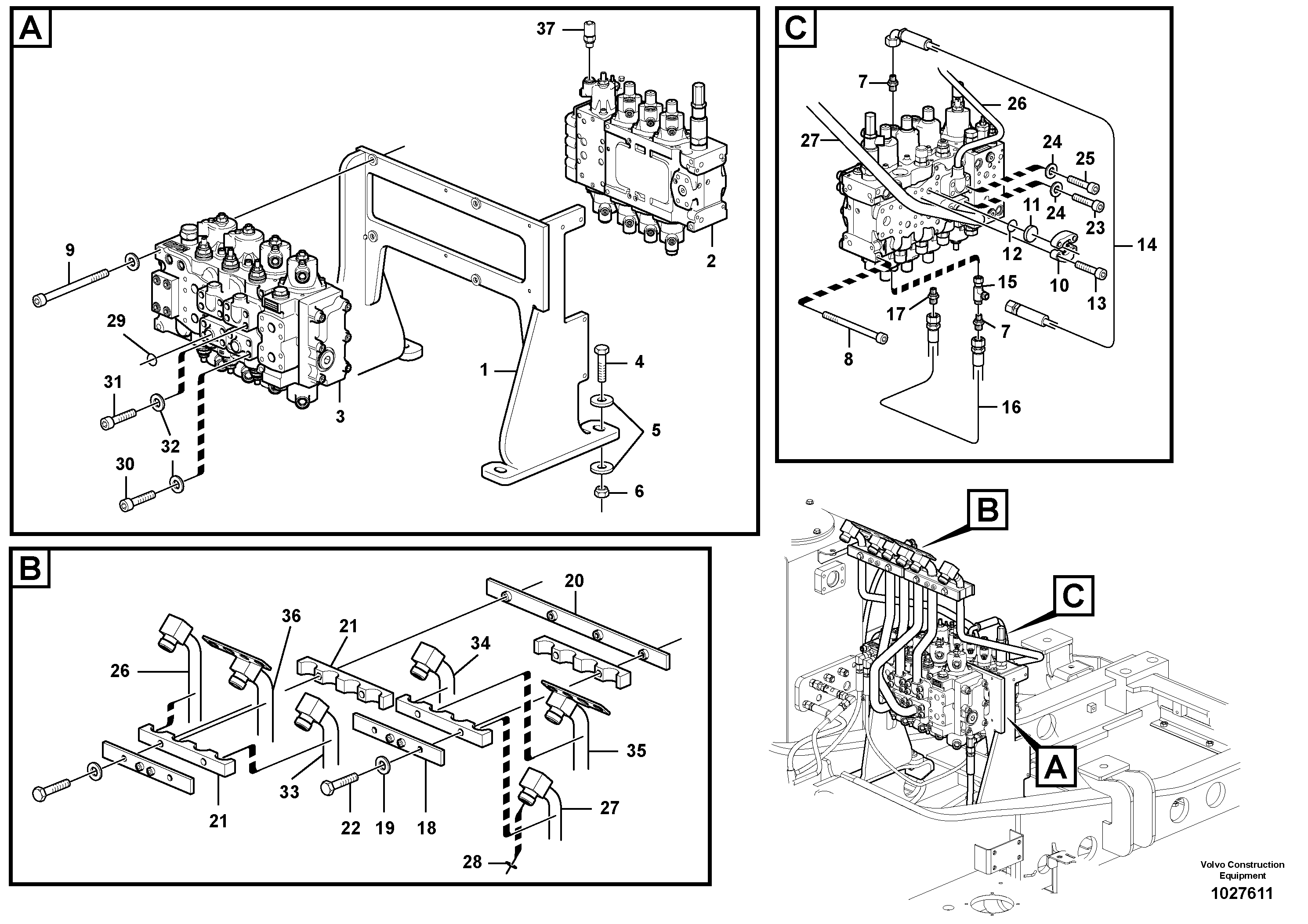 Shaft Guide RM/VOE14631030 VOLVO
