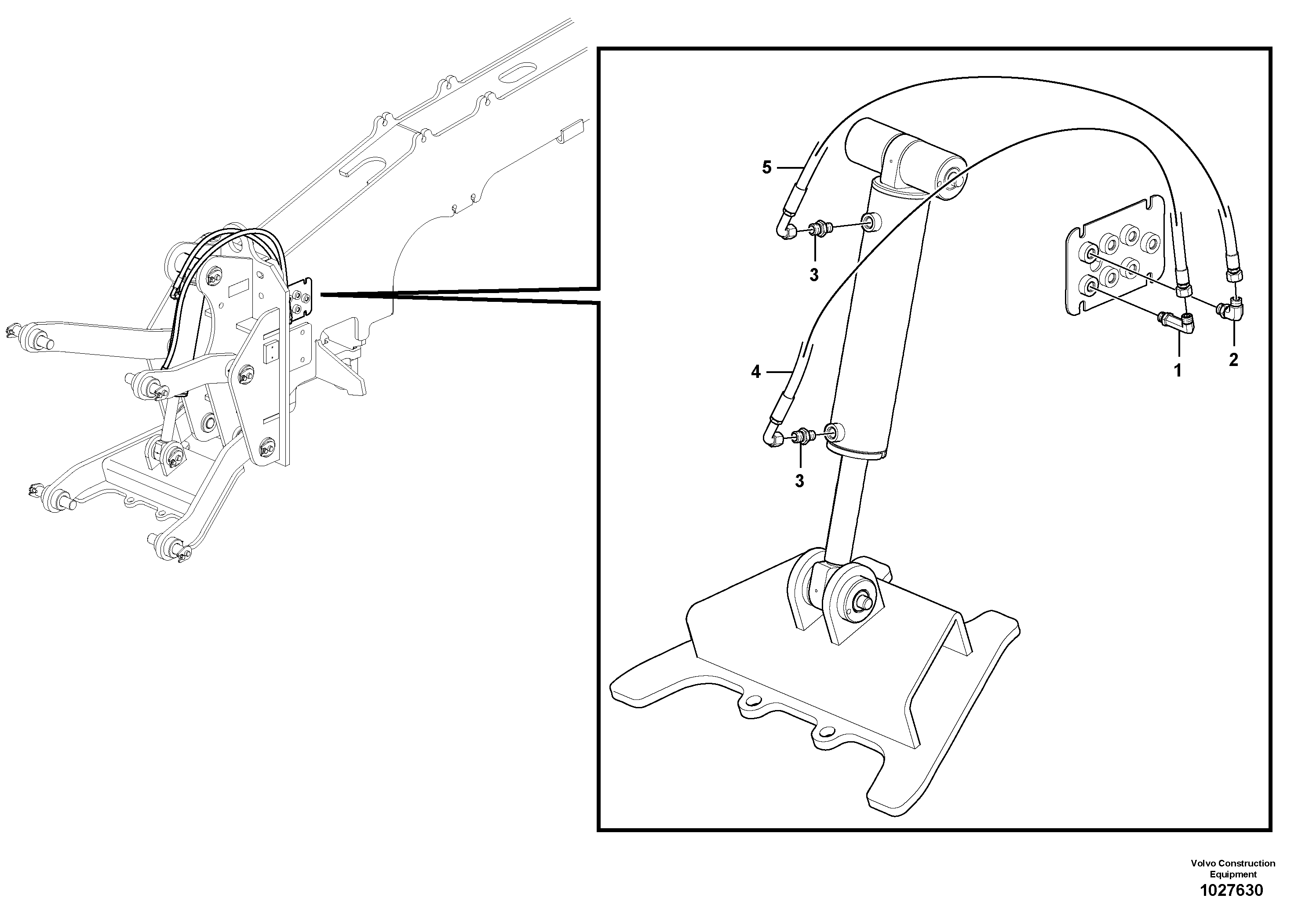 Hose assembly VOE12742087 VOLVO