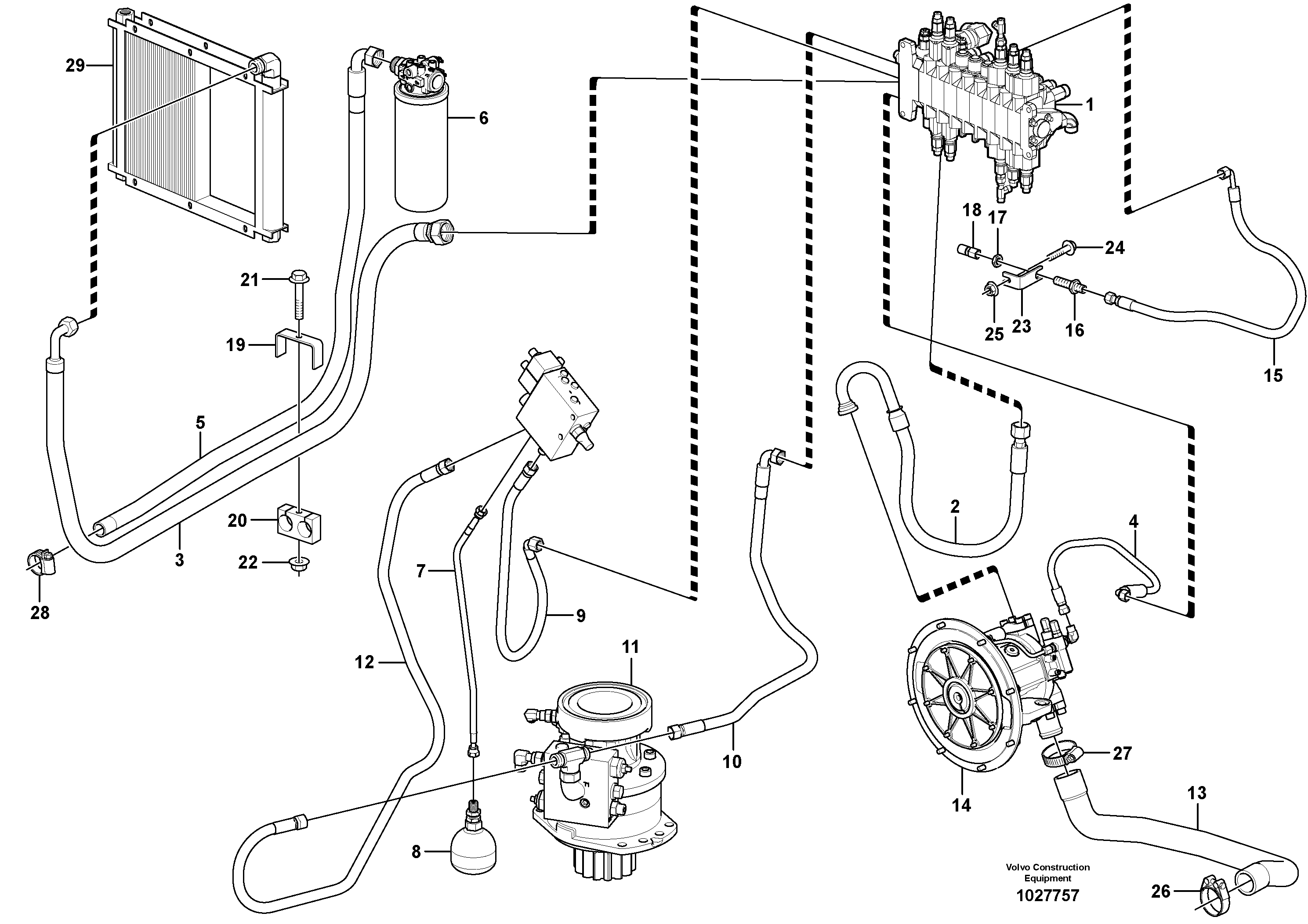 Timing gear casing VOE937982 VOLVO